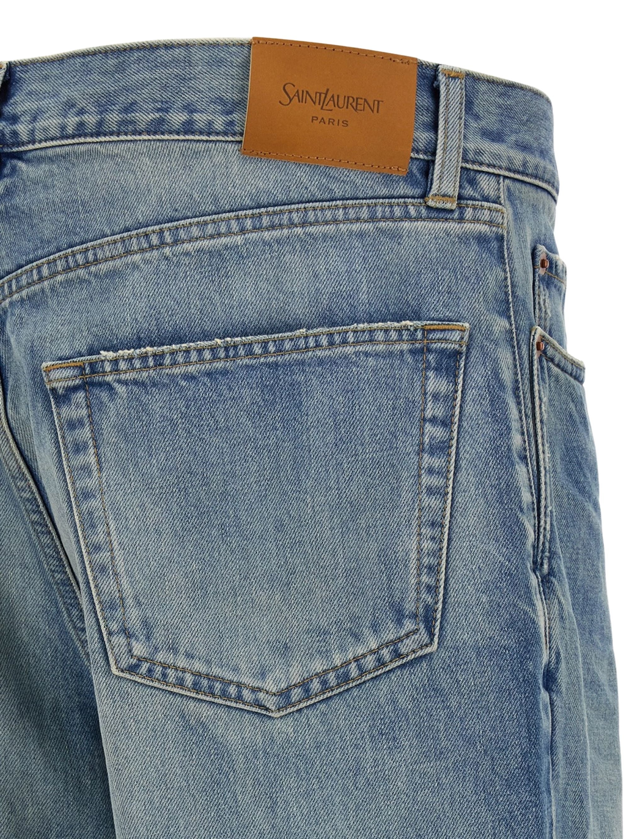 Saint Laurent Jeans Blue Textile