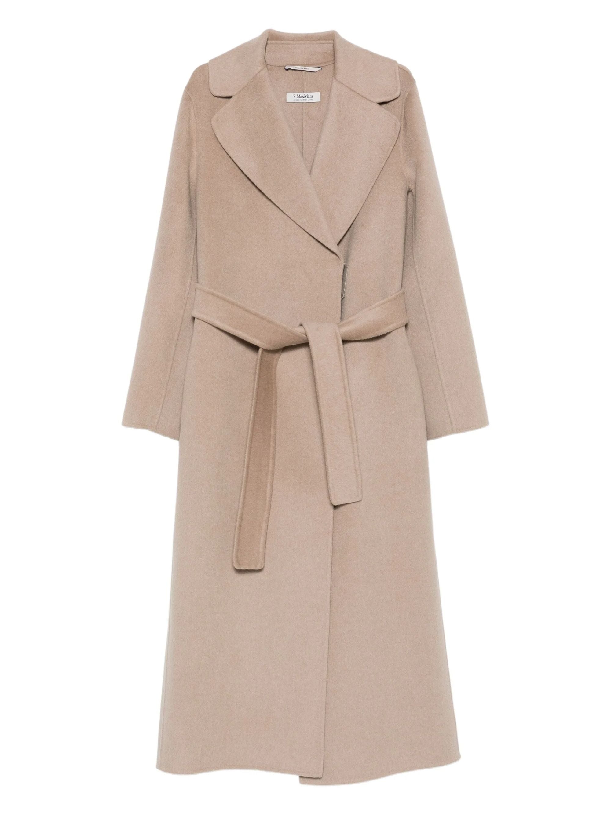 S Max Mara Coats Beige Virgin Wool Cashmere
