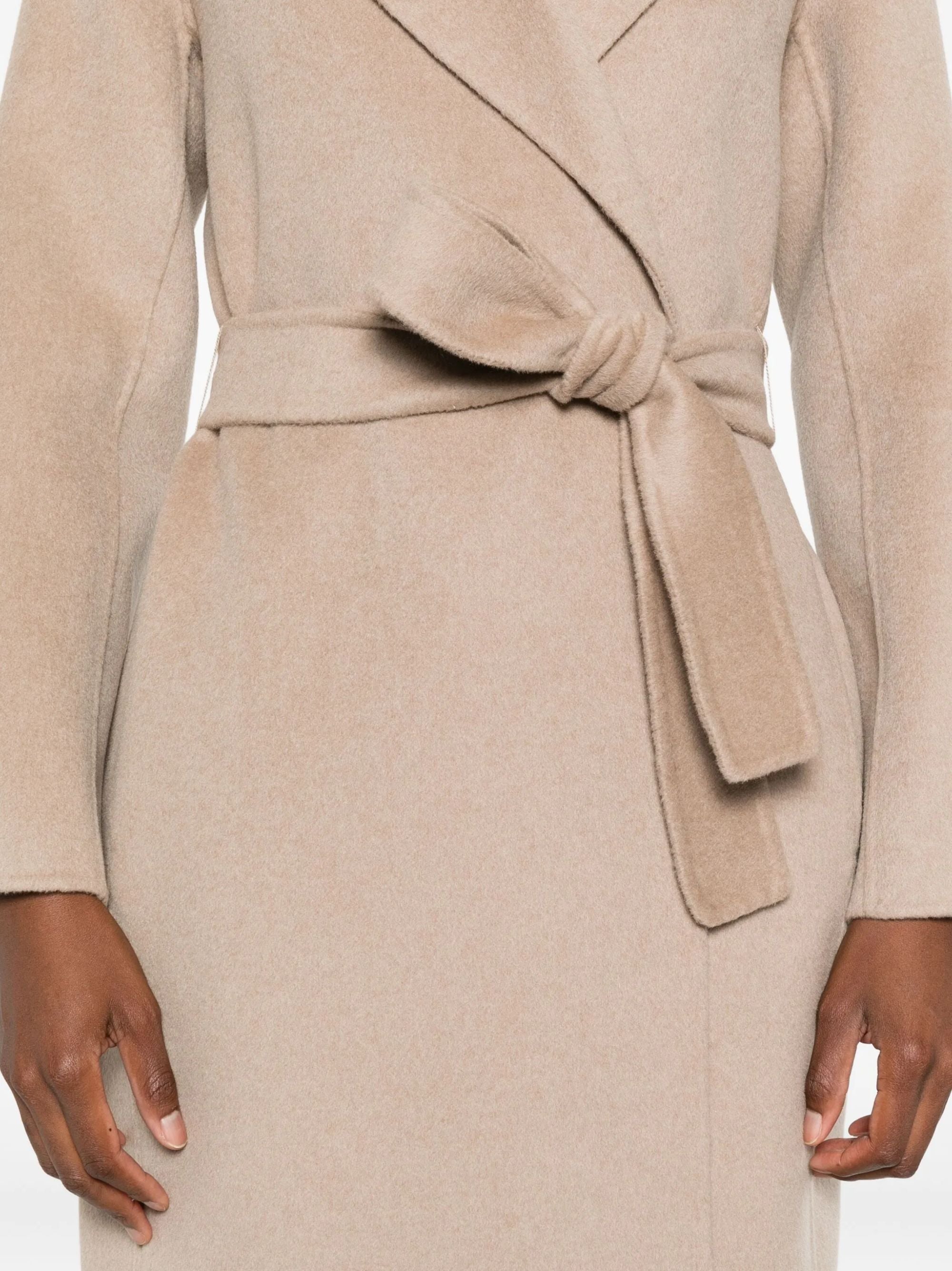 S Max Mara Coats Beige Virgin Wool Cashmere