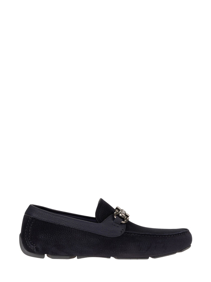Ferragamo Flat shoes Blue Nabuk(calf) Calf