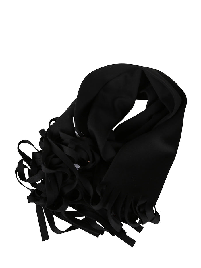 Sportmax Scarfs Black Virgin Wool