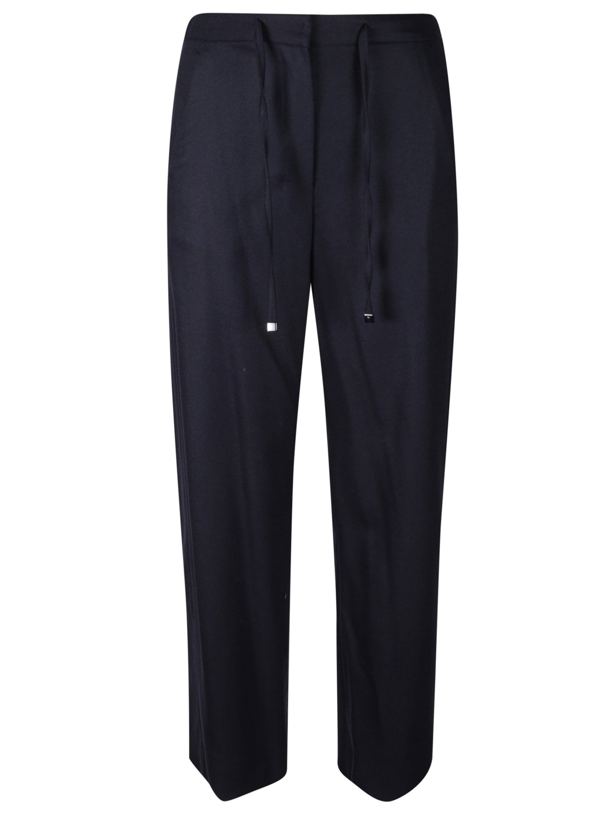 S Max Mara Trousers Blue Virgin Wool Elastane