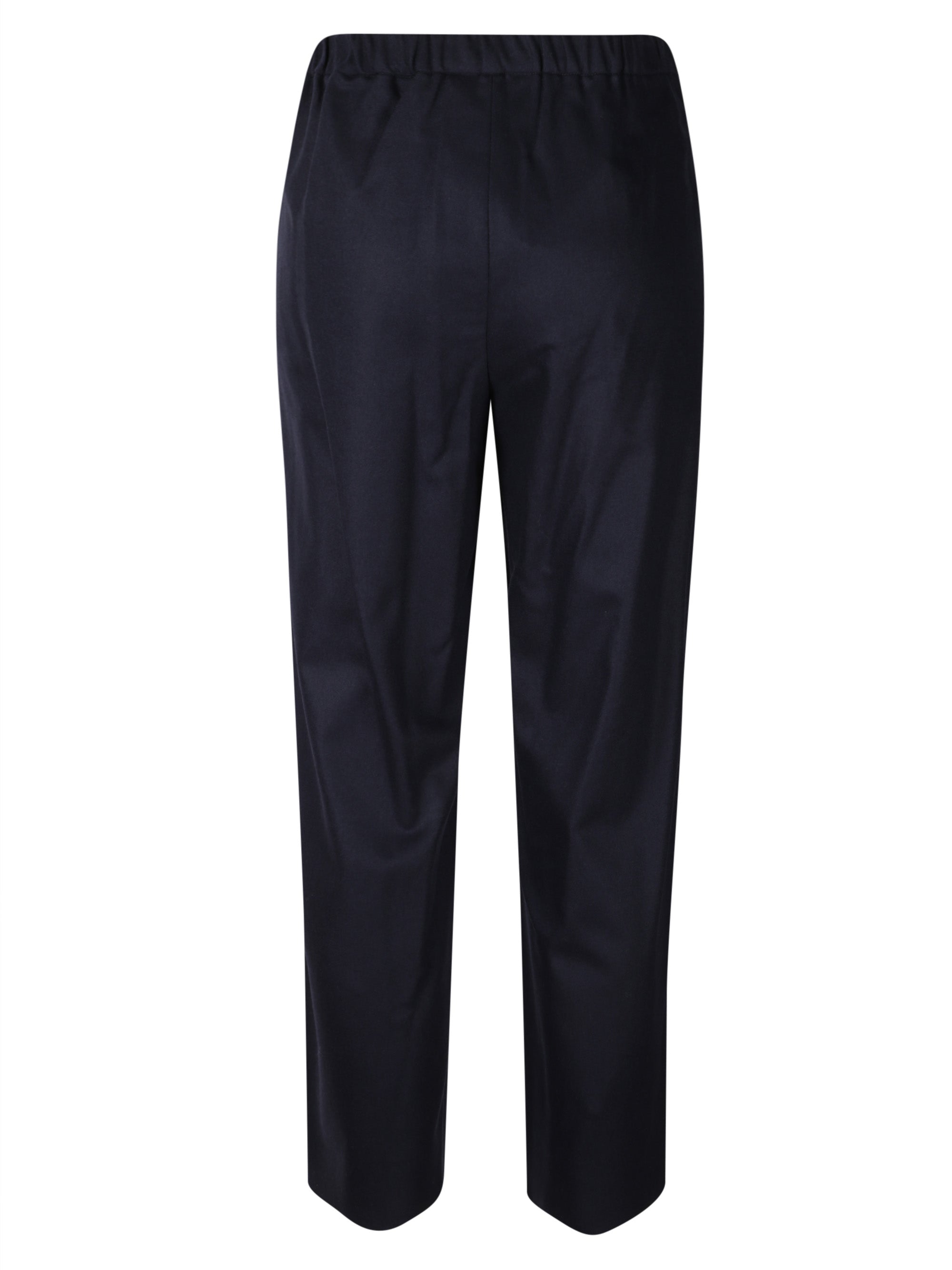 S Max Mara Trousers Blue Virgin Wool Elastane