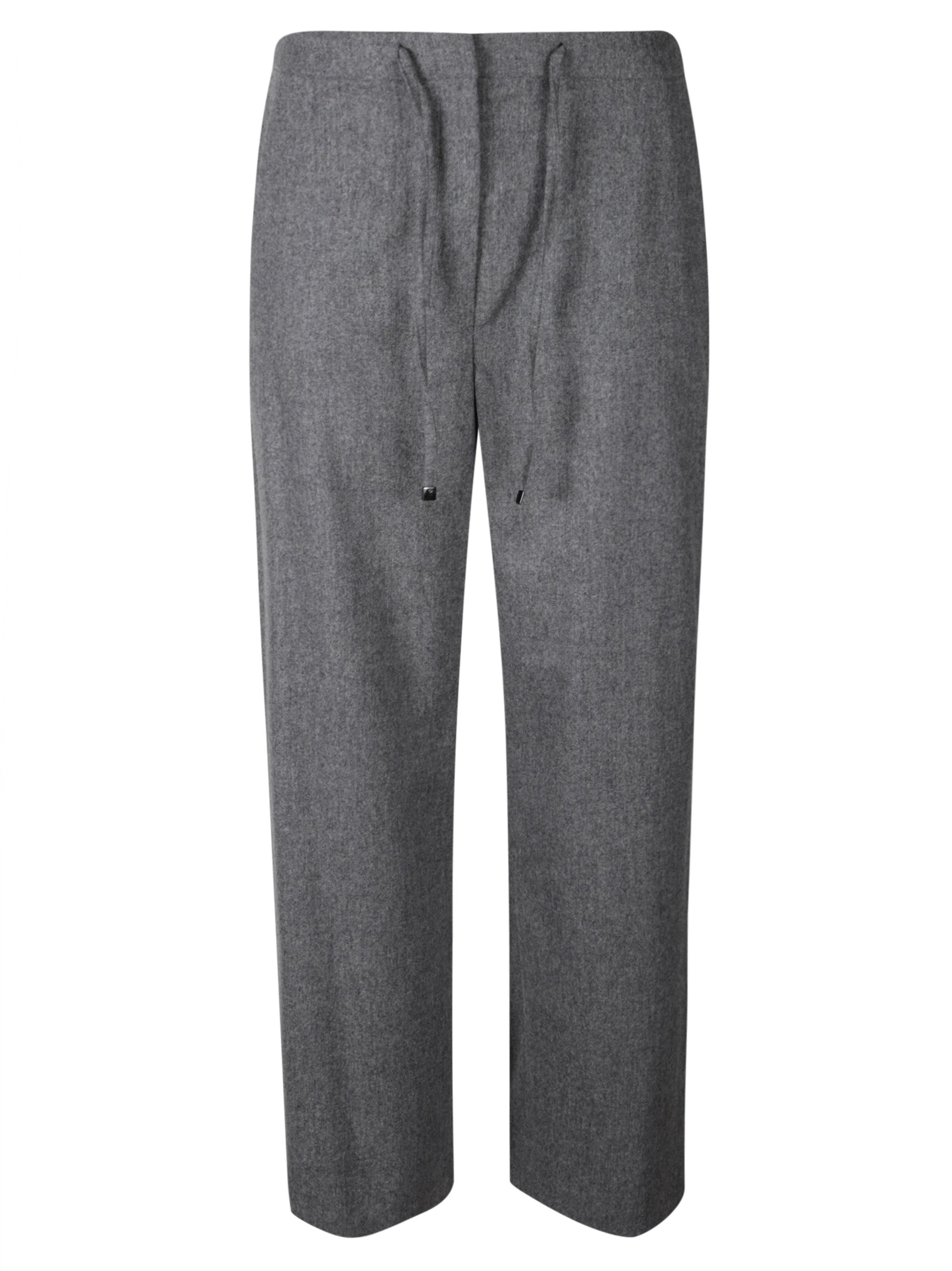 S Max Mara Trousers Grey Virgin Wool Elastane