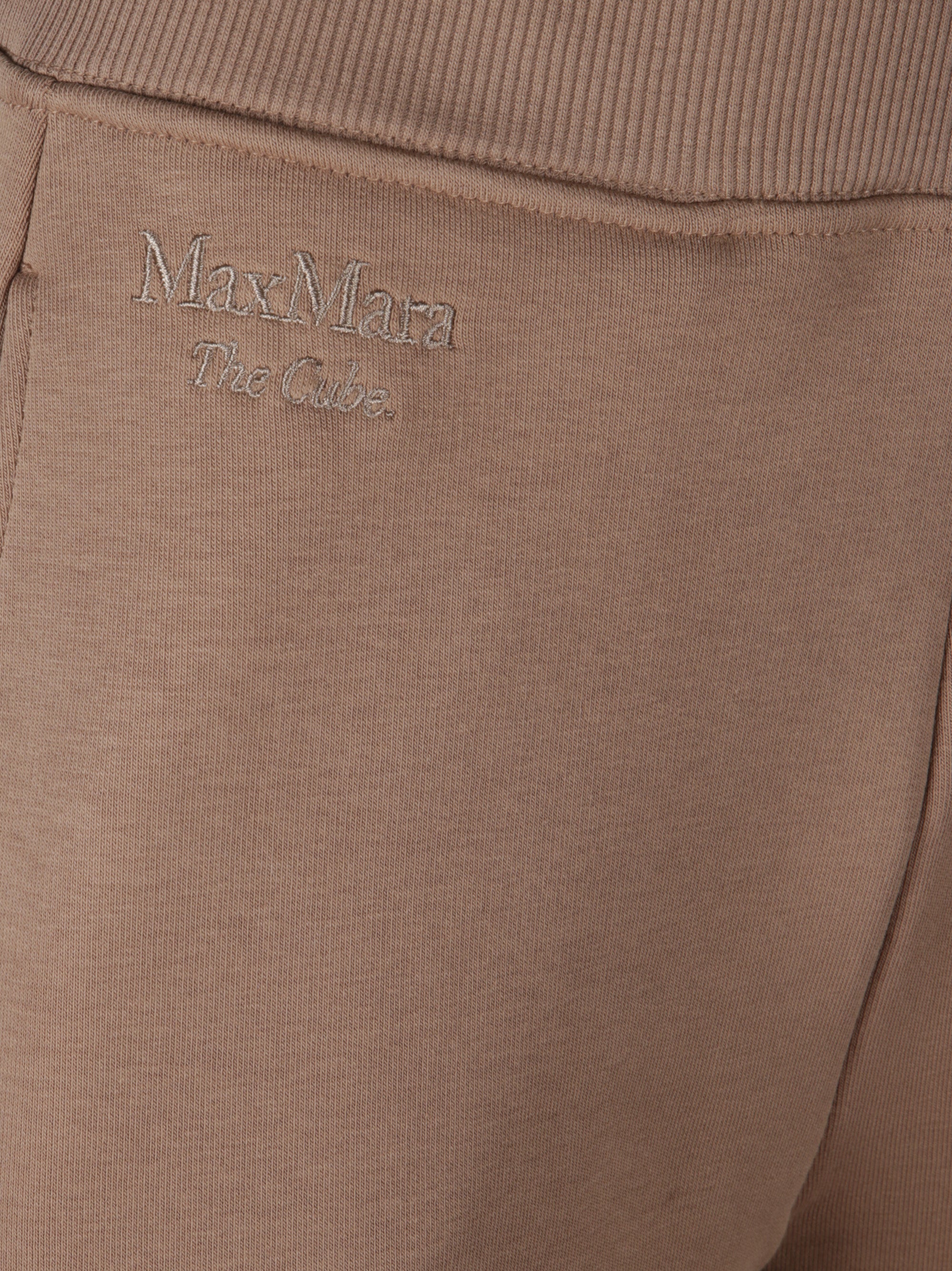 S Max Mara Trousers Brown Cotton Polyamide Elastane