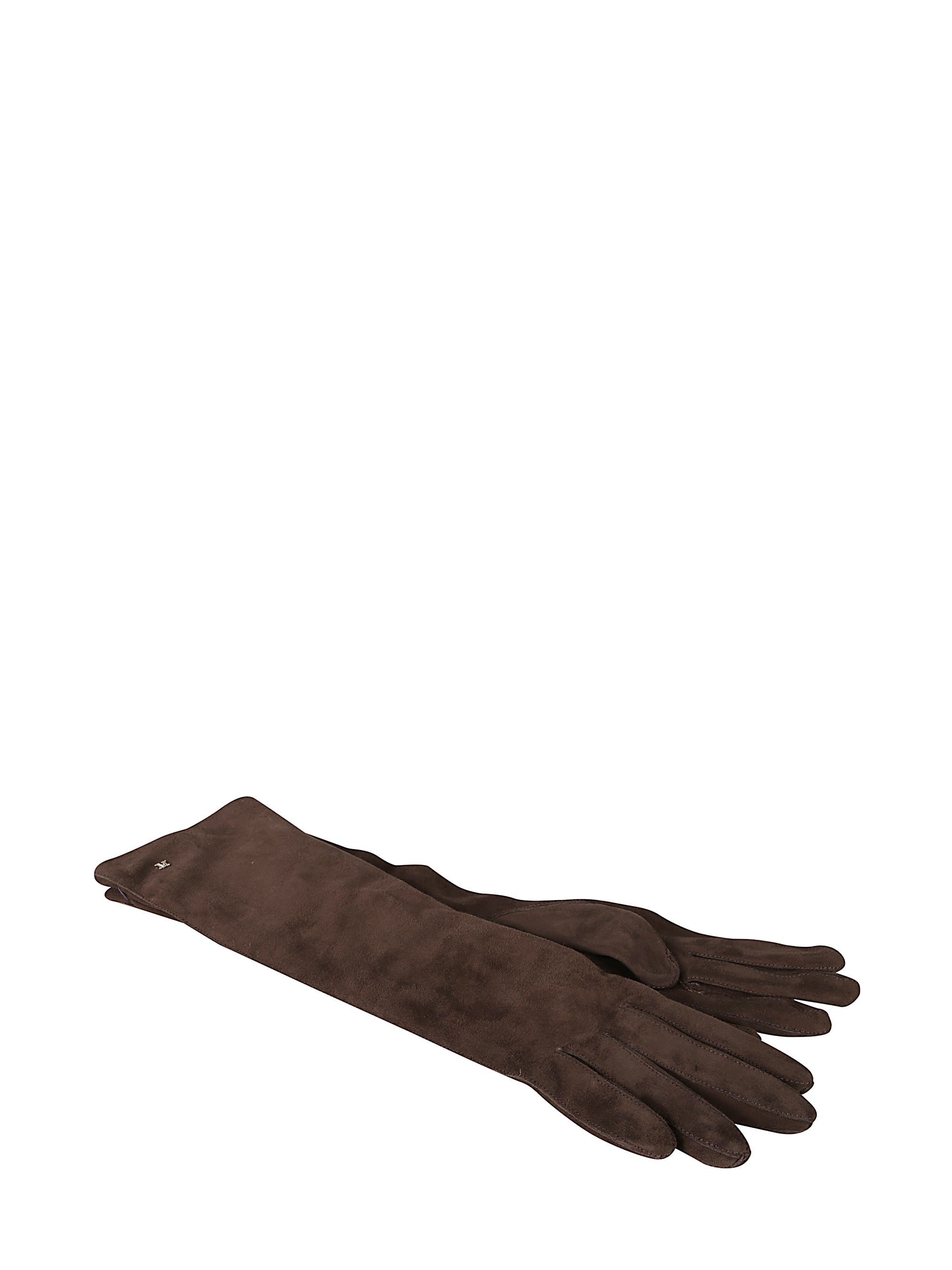 Max Mara Gloves Brown Lamb Leather