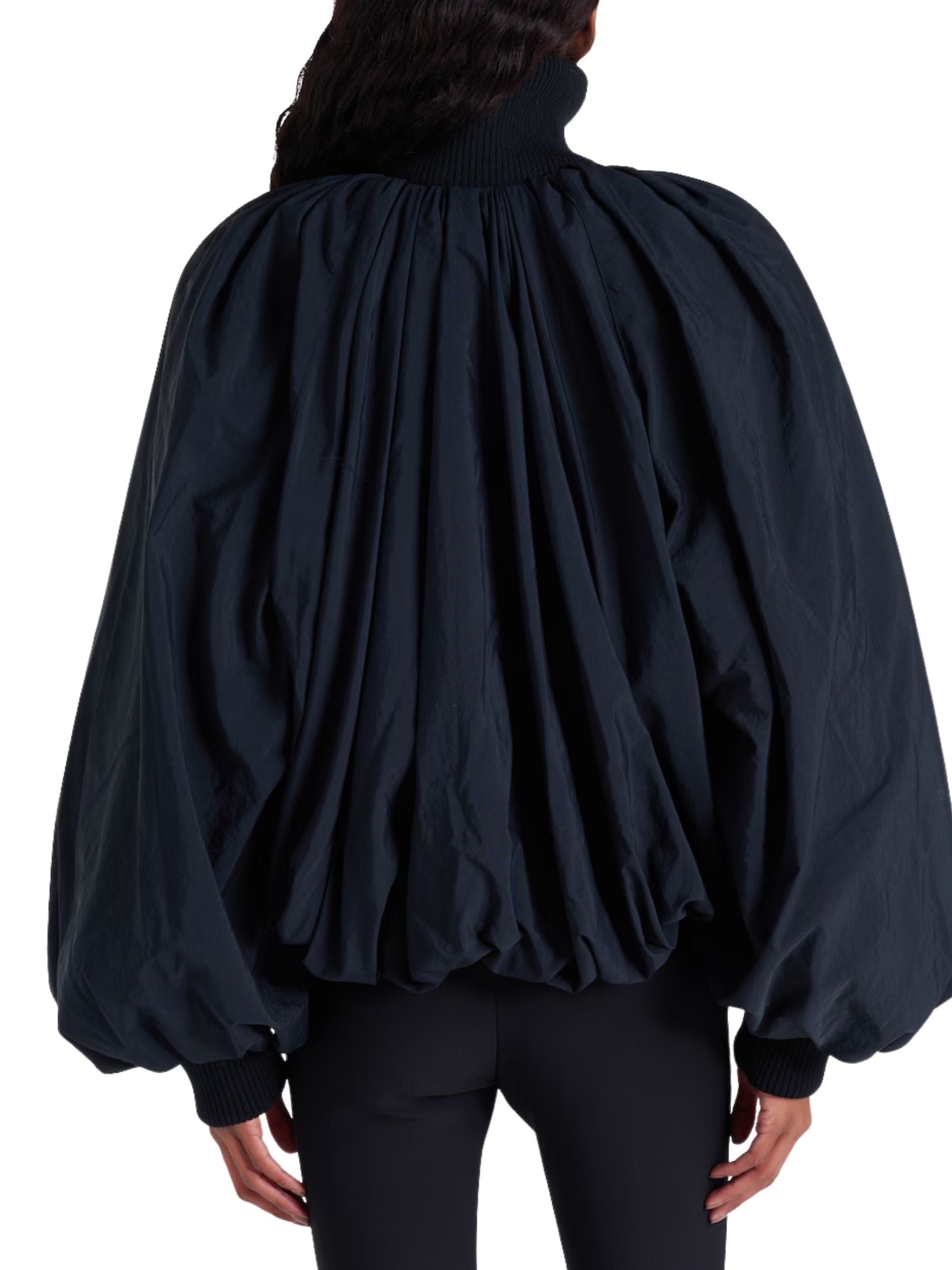 Jacquemus Coats Black Viscose Cotton
