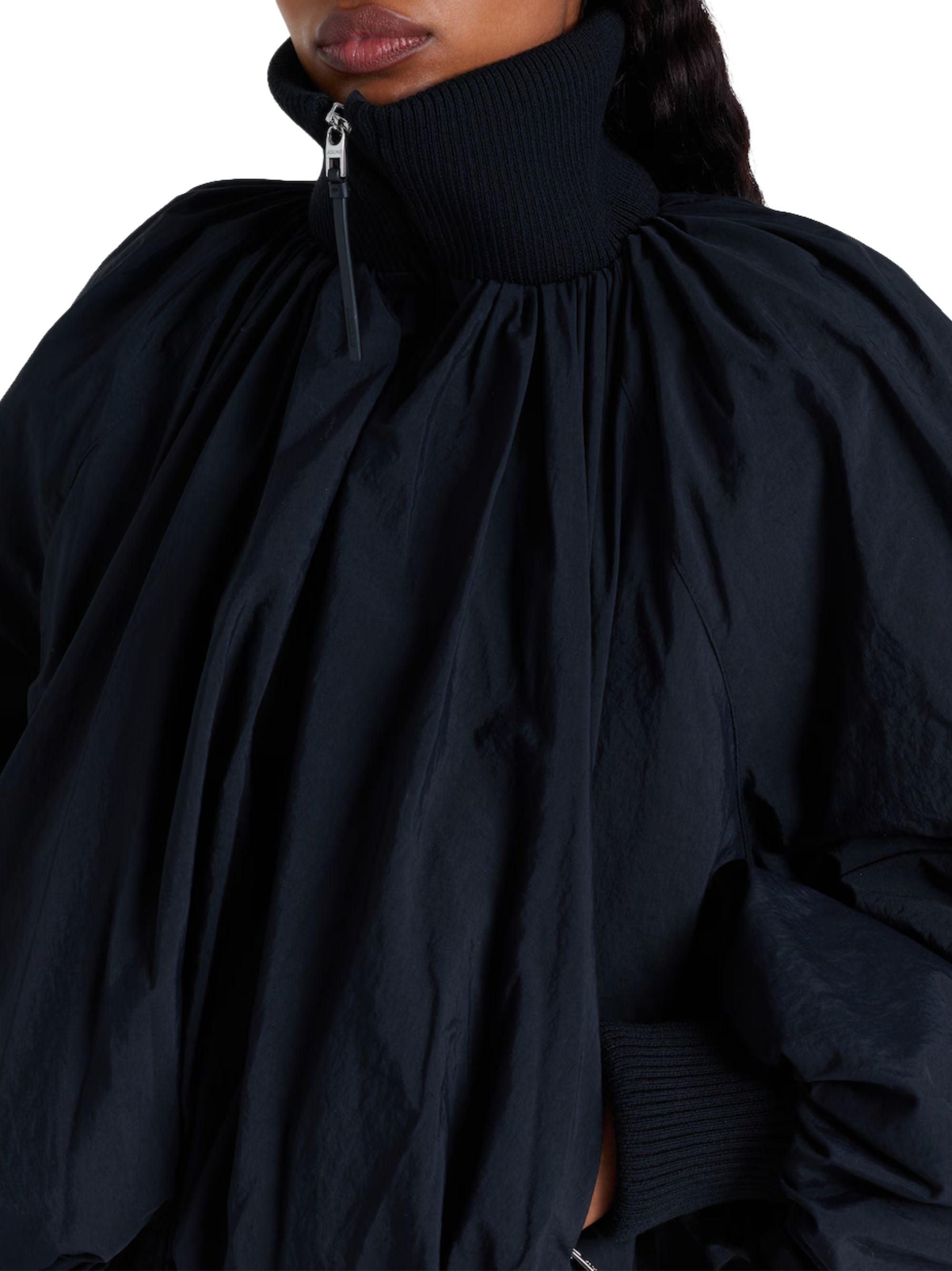 Jacquemus Coats Black Viscose Cotton