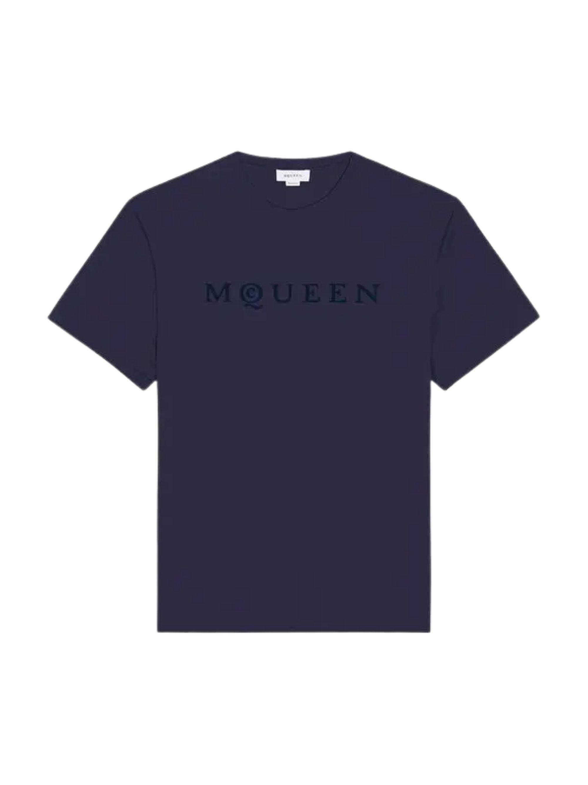 Alexander Mcqueen T-Shirts And Polos Blue Cotton