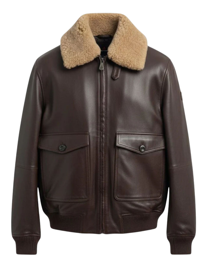 Peuterey Coats Brown Leather