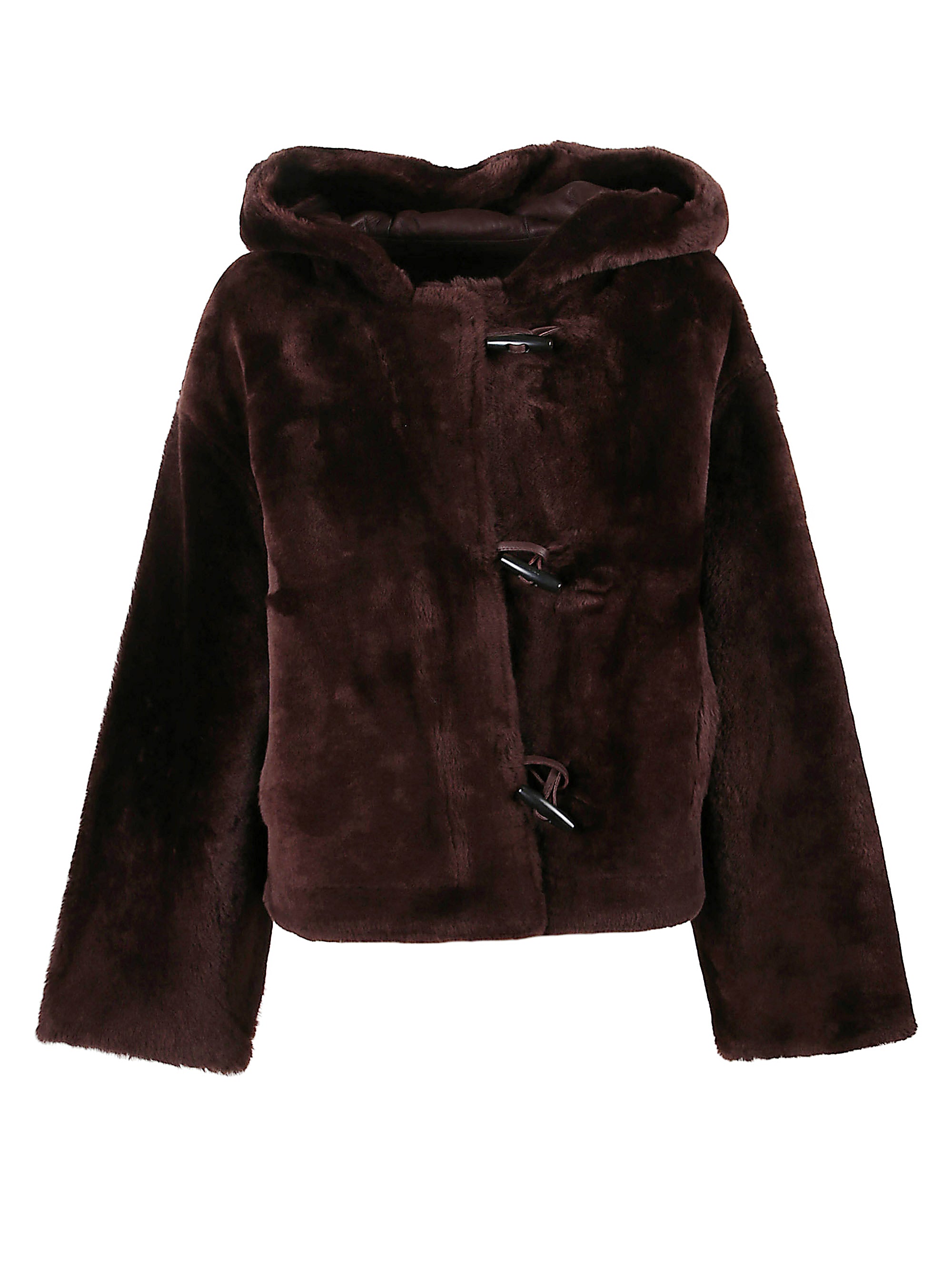 Yves Salomon Coats Purple Lamb Leather