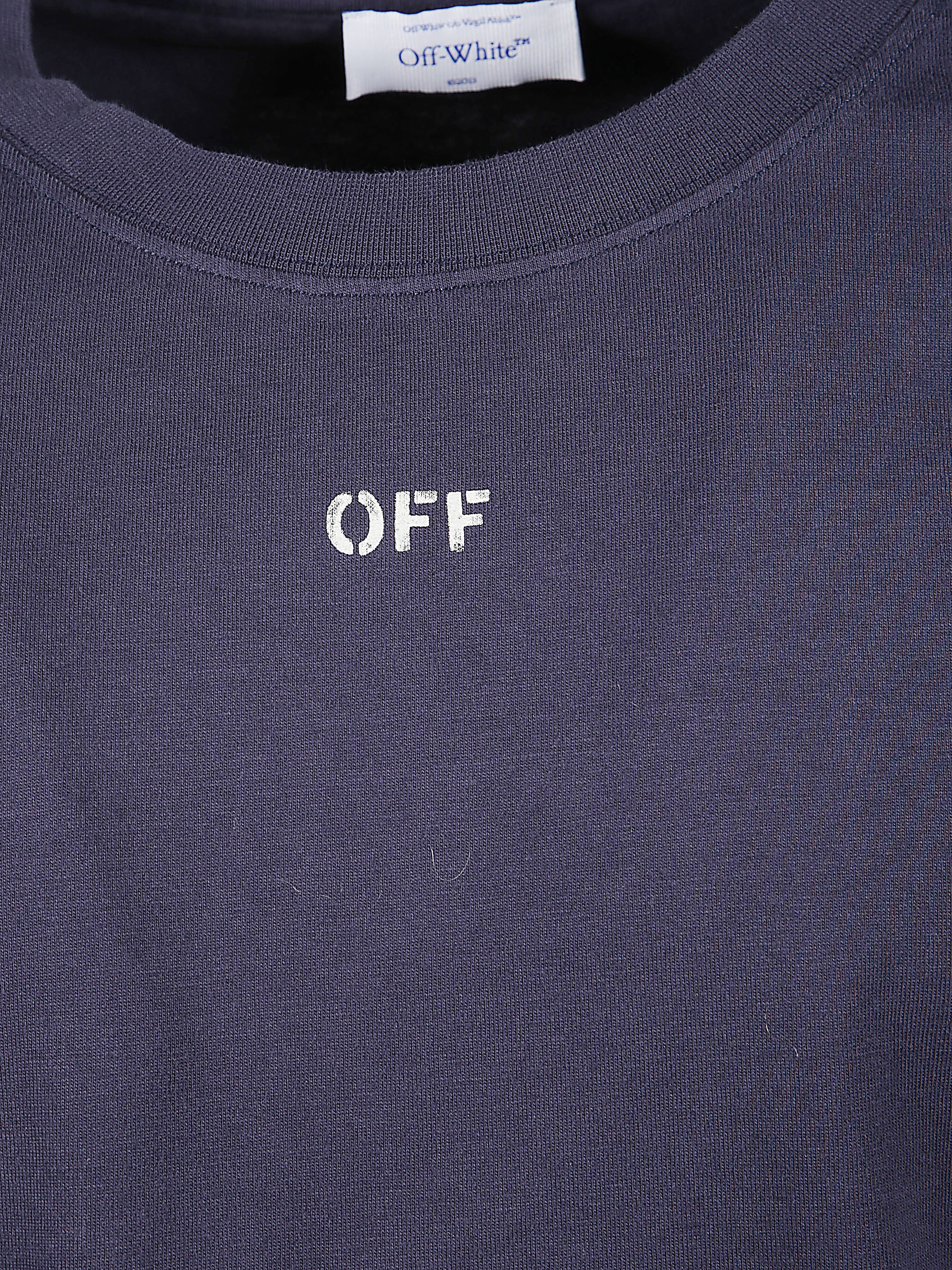 Off White T-Shirts And Polos Purple Cotton
