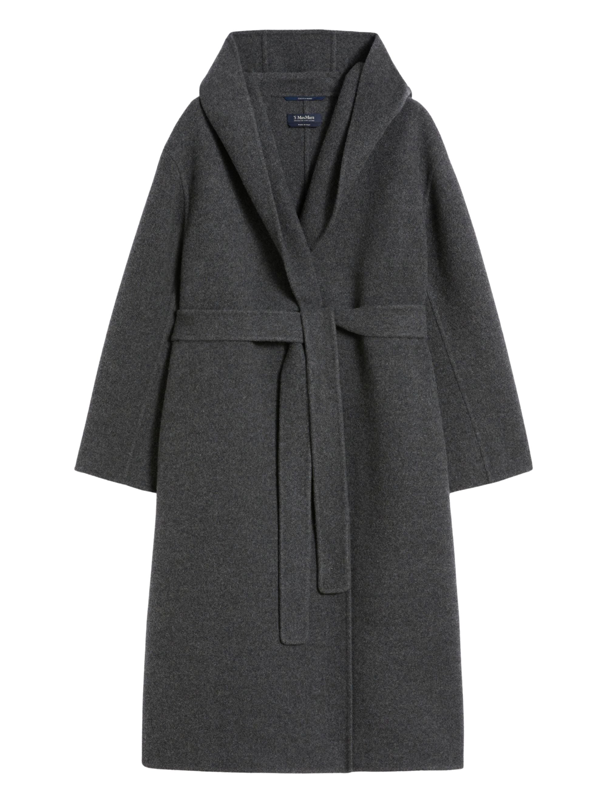 S Max Mara Coats Grey Virgin Wool Cashmere