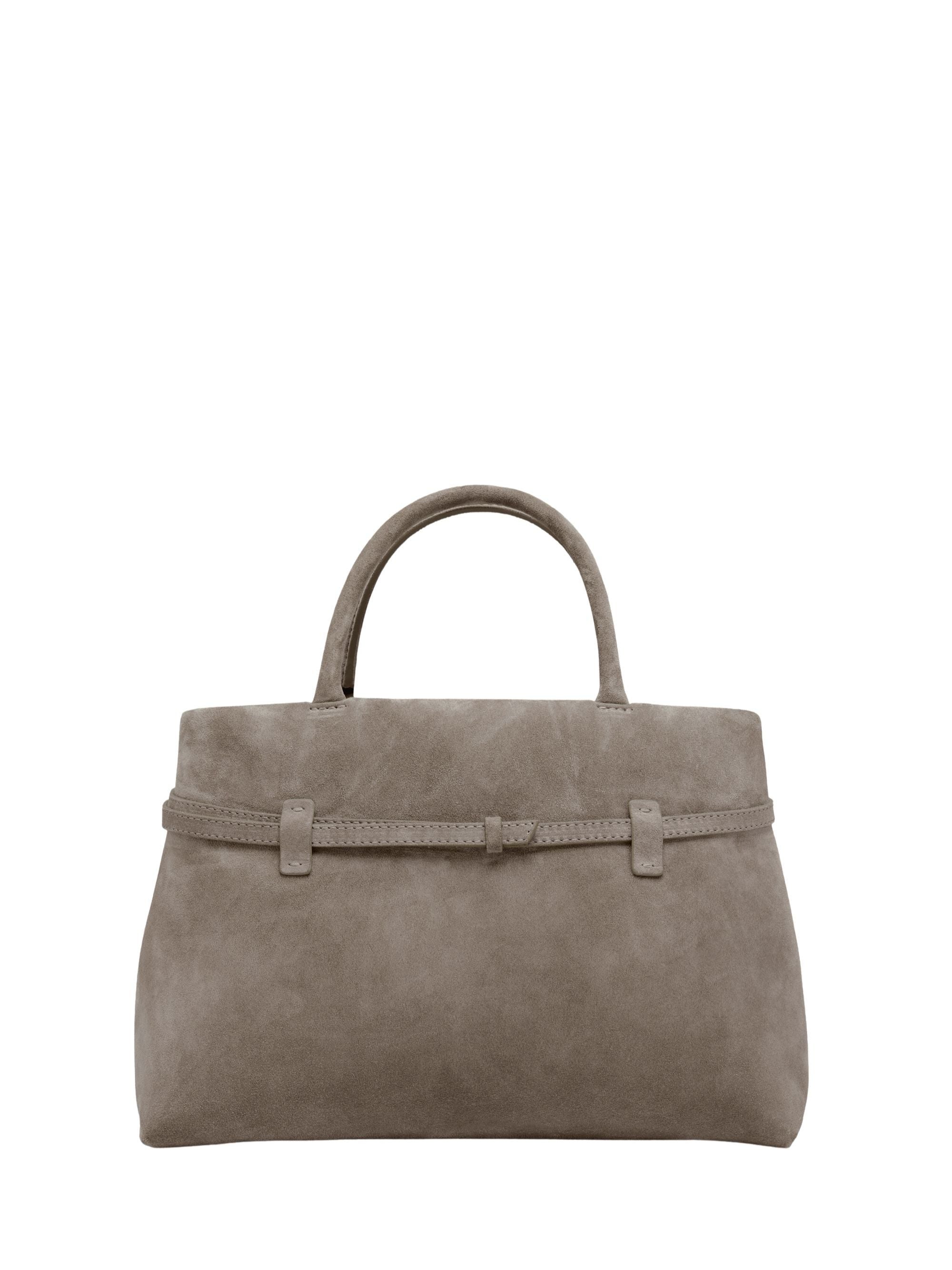 Manu Atelier Bags Brown Suede Leather
