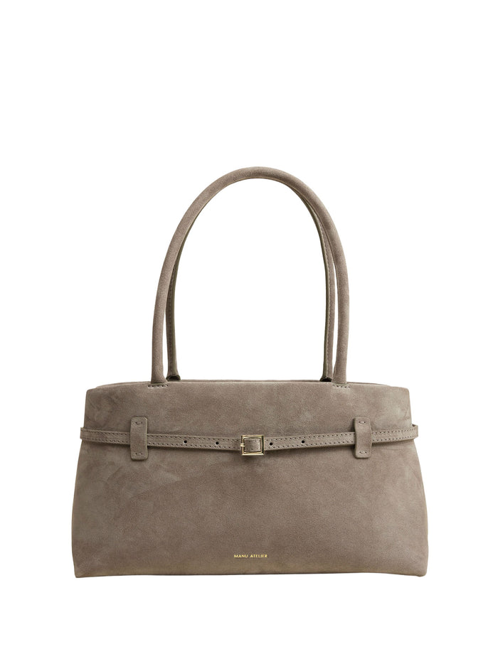 Manu Atelier Bags Brown Suede Leather