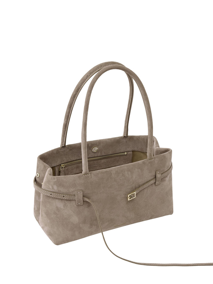 Manu Atelier Bags Brown Suede Leather