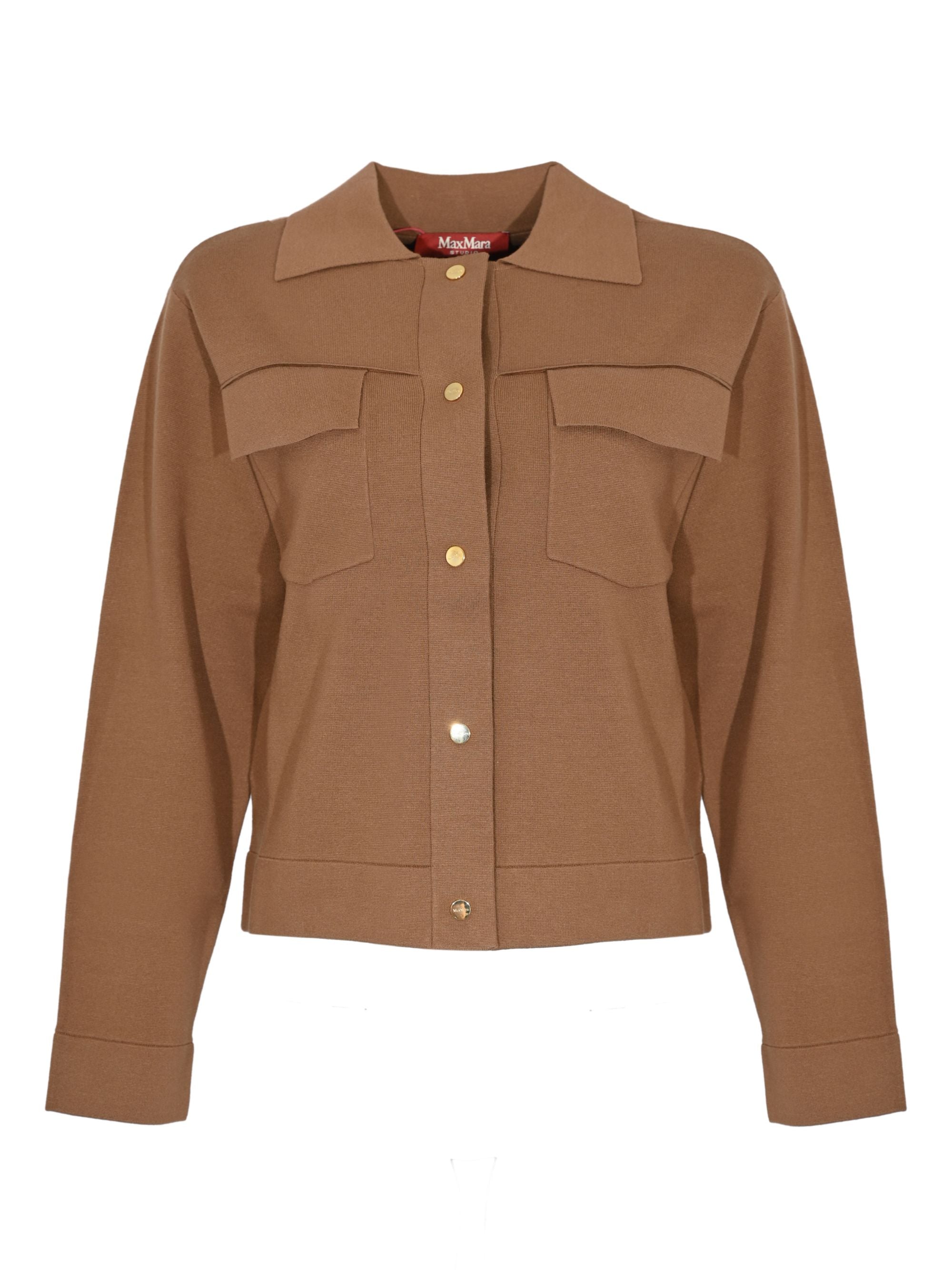 Max Mara Studio Sweaters Brown Viscose Polyster