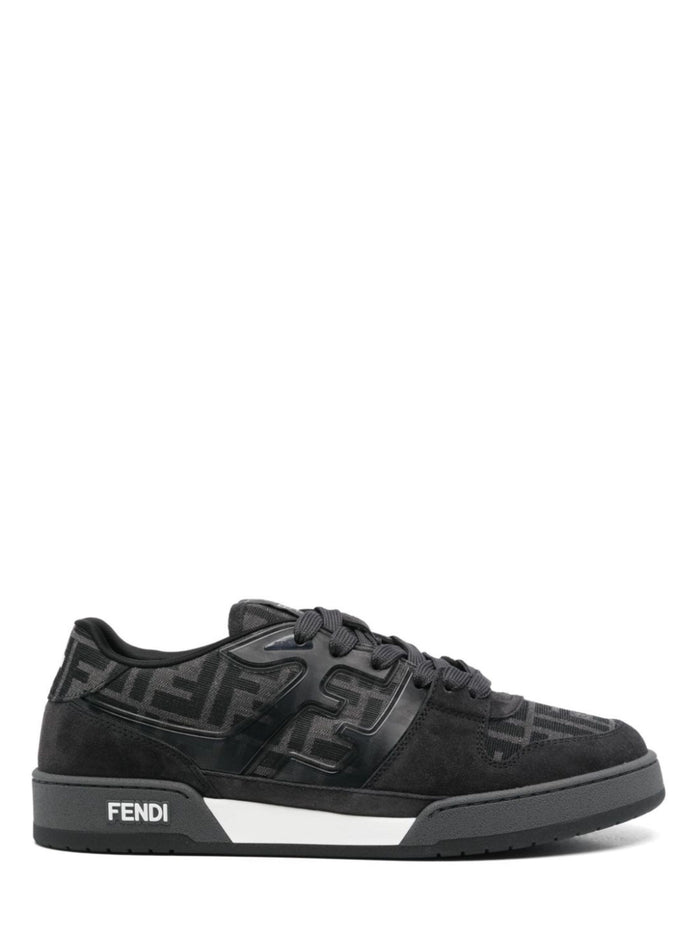 Fendi Sneakers Grey Calf Leather