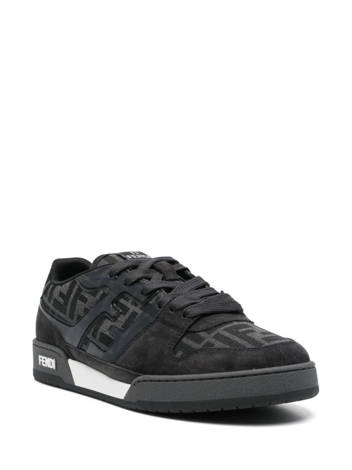 Fendi Sneakers Grey Calf Leather