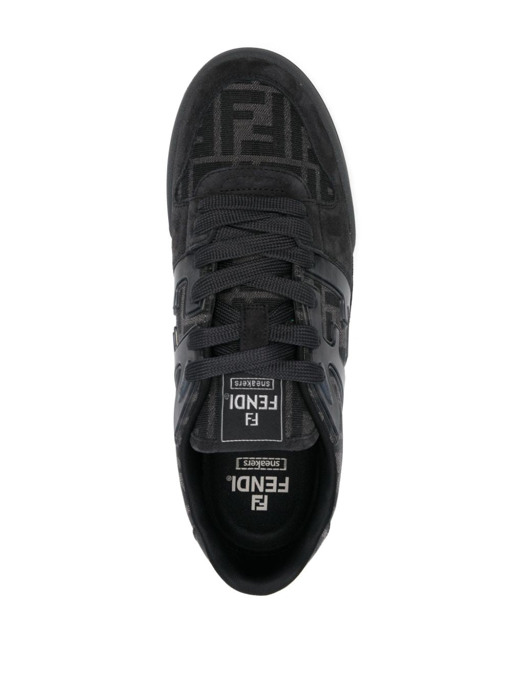 Fendi Sneakers Grey Calf Leather