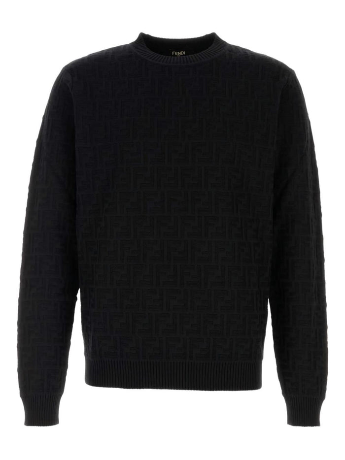 Fendi Sweaters Black Cotton