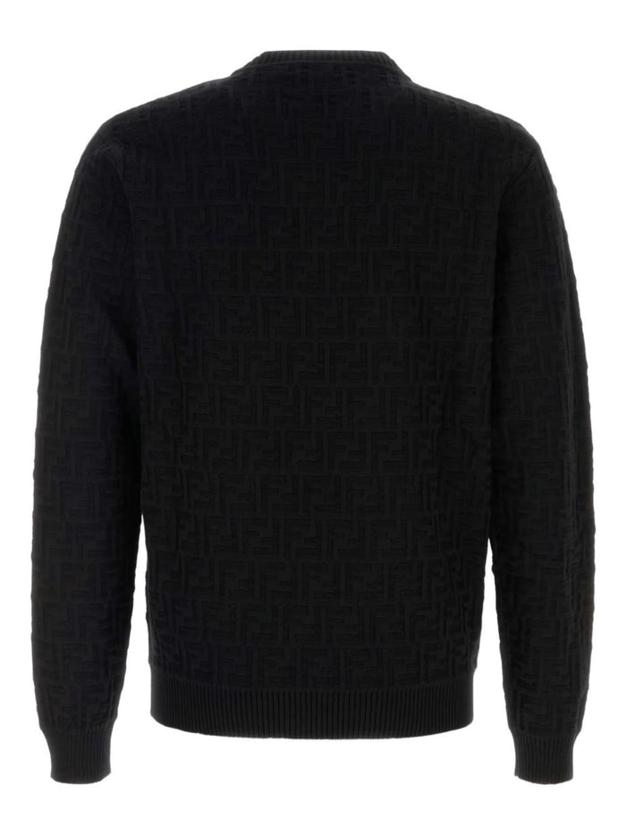 Fendi Sweaters Black Cotton