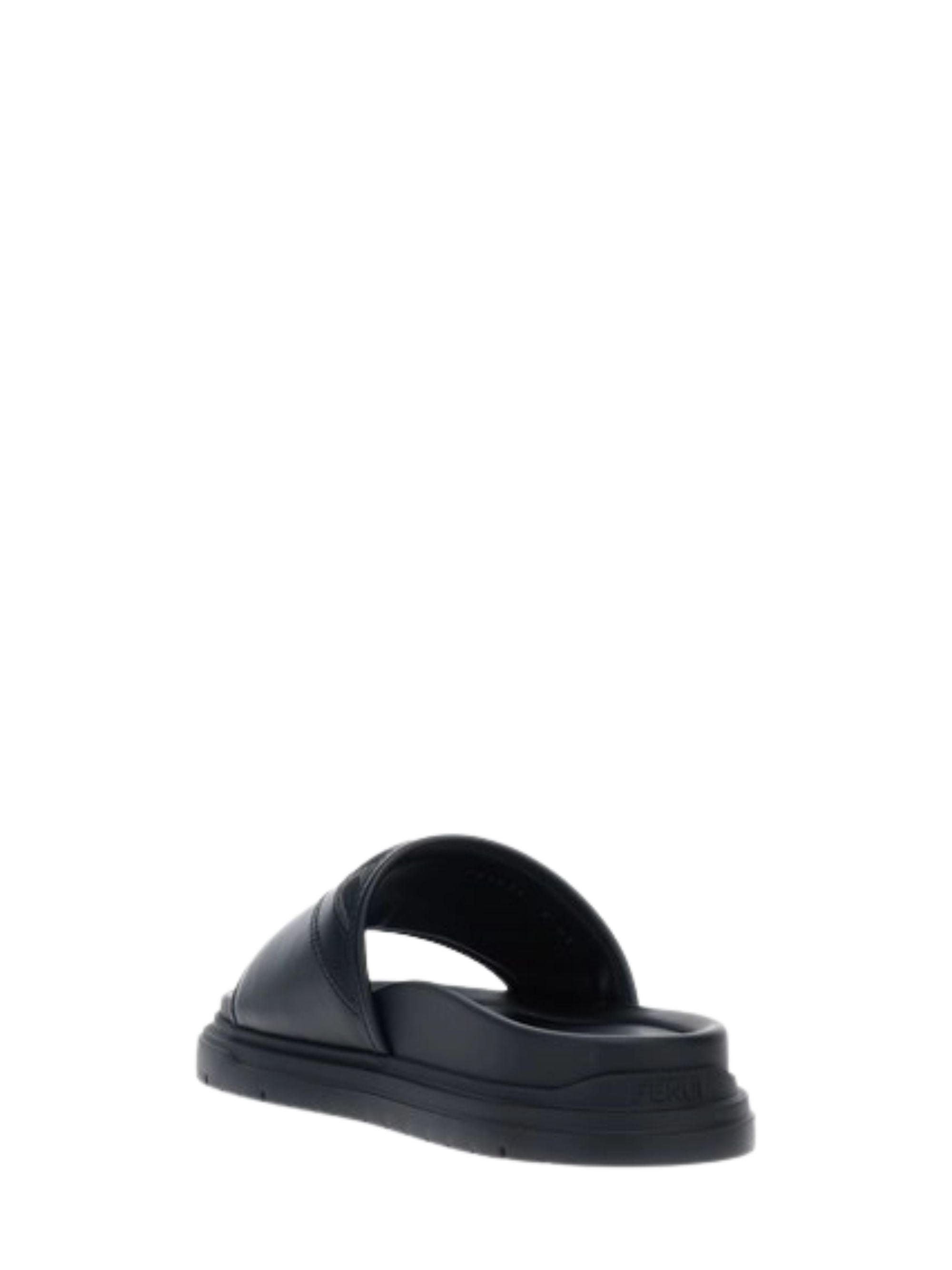 Fendi Sandals Black Polyamide Cotton