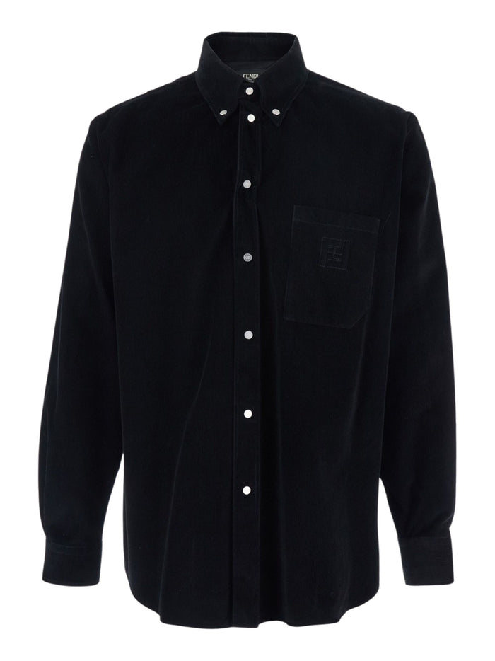Fendi Shirts Black Cotton