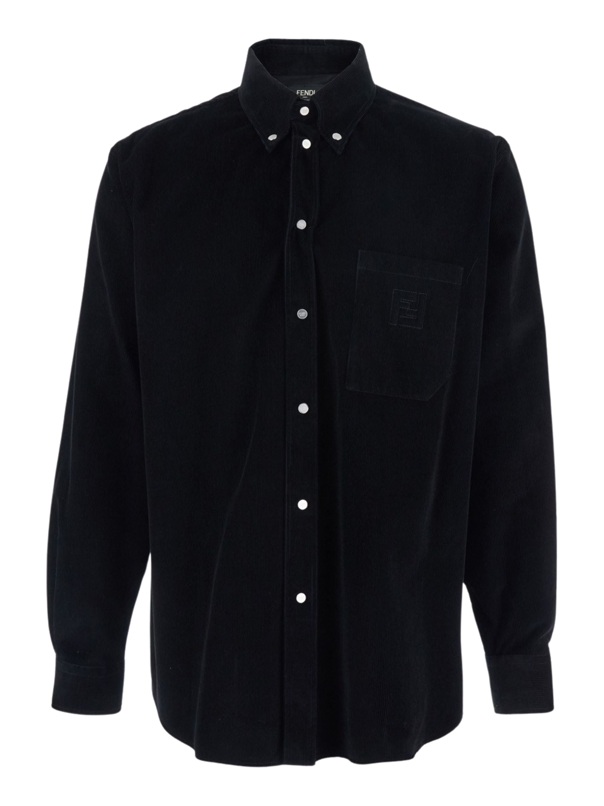 Fendi Shirts Black Cotton