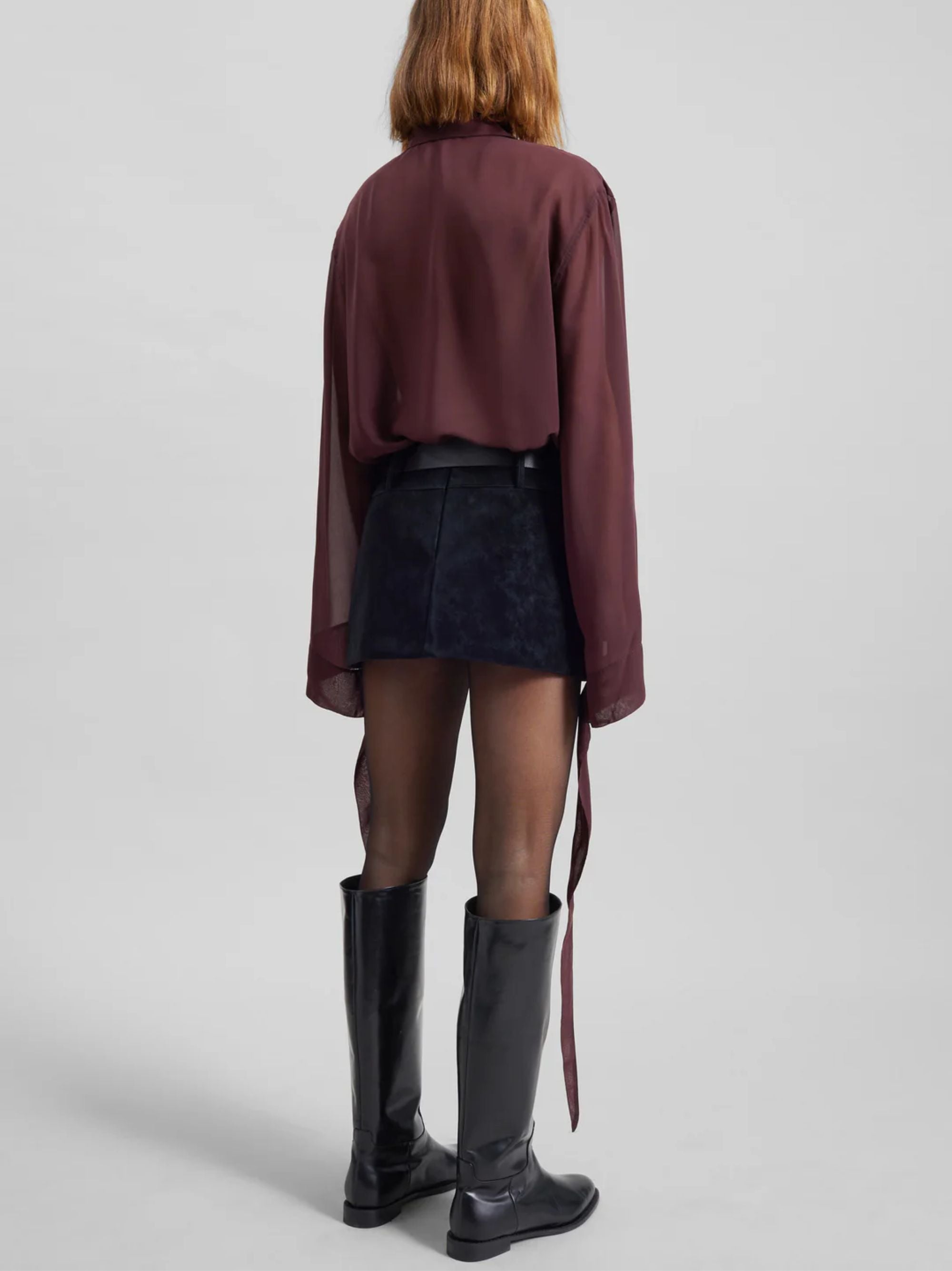 The Frankie Shop Shirts Bordeaux Polyester