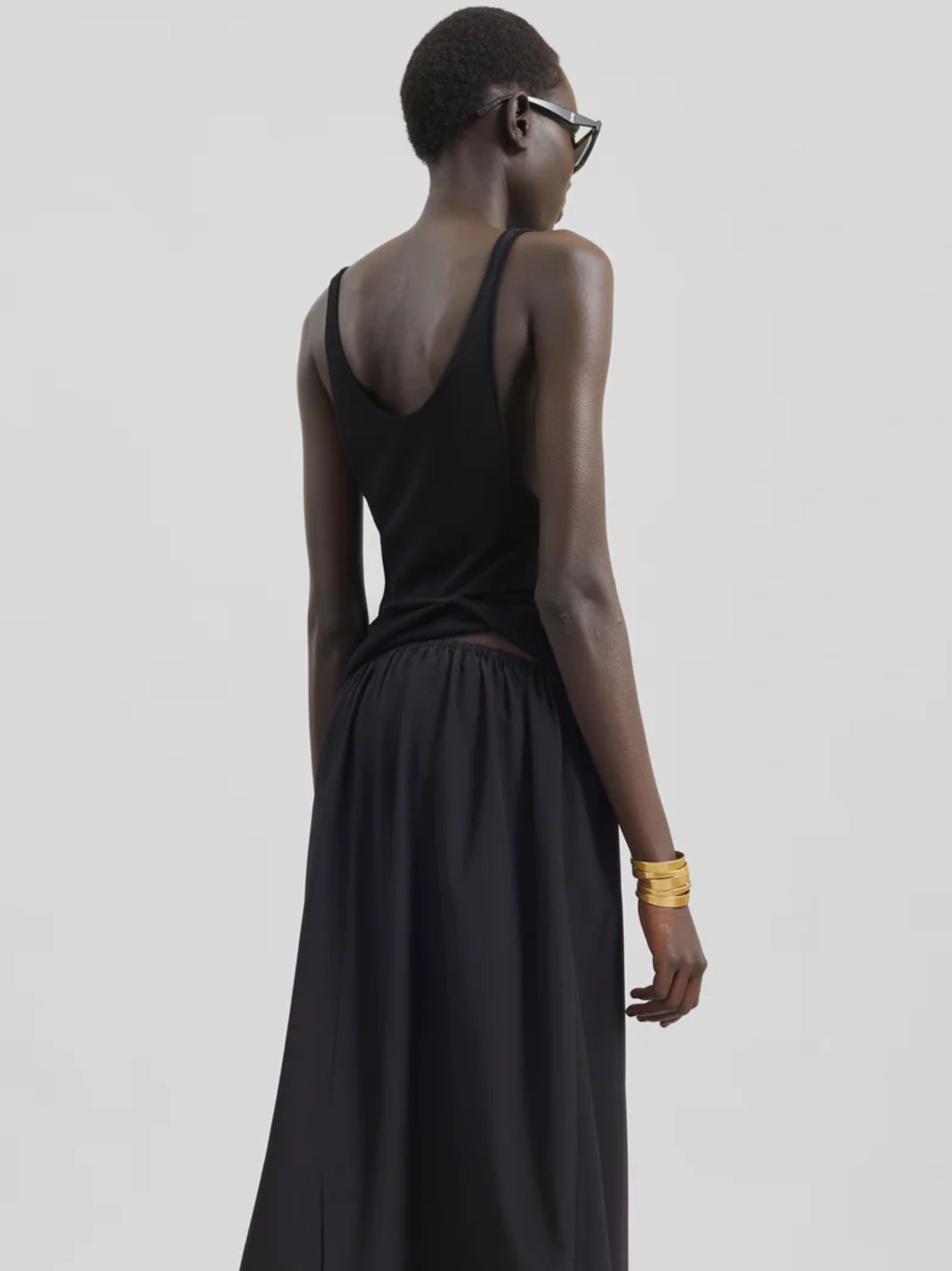 The Frankie Shop Top Nero Rayon