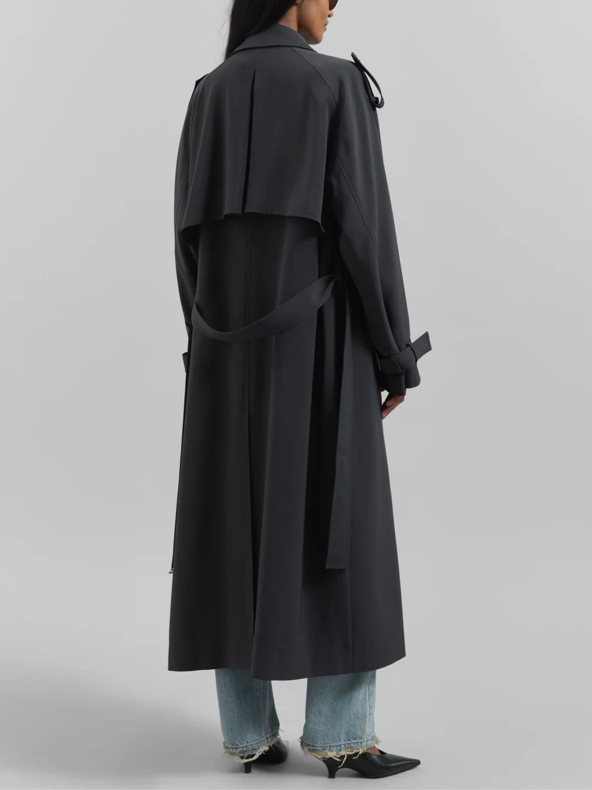 The Frankie Shop Coats Grey Acetate