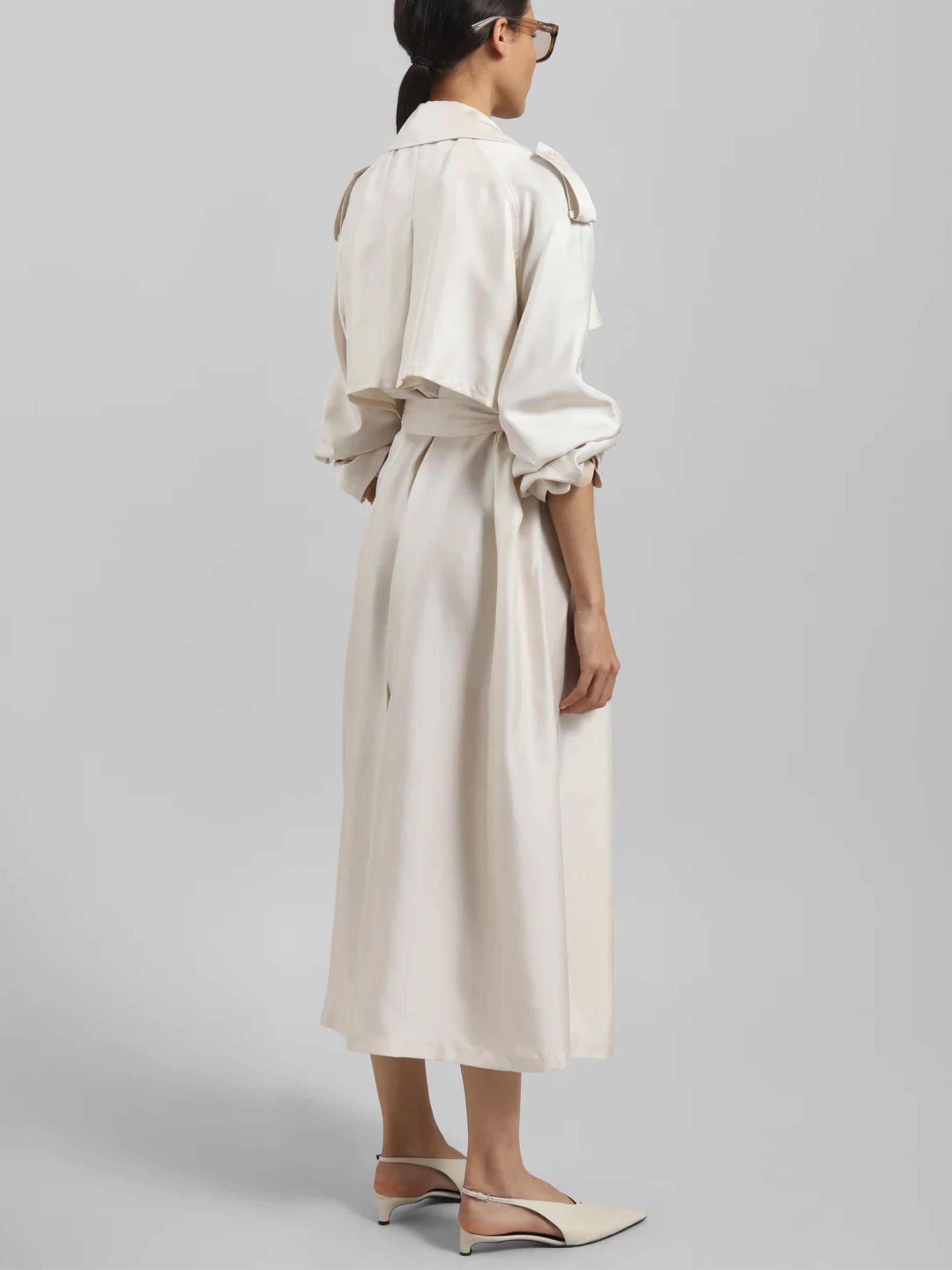 The Frankie Shop Coats Avorio Acetate