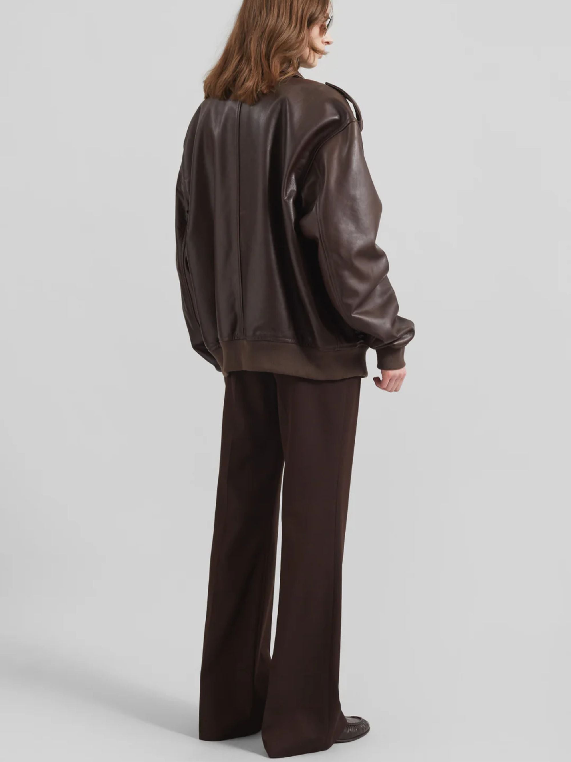 The Frankie Shop Coats Marrone Cow Leather