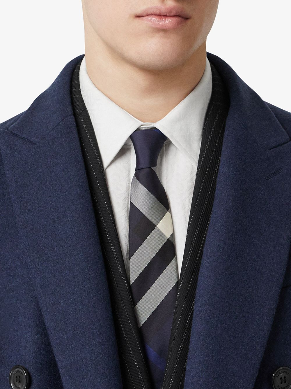 Burberry Ties Blue Mulberry Silk