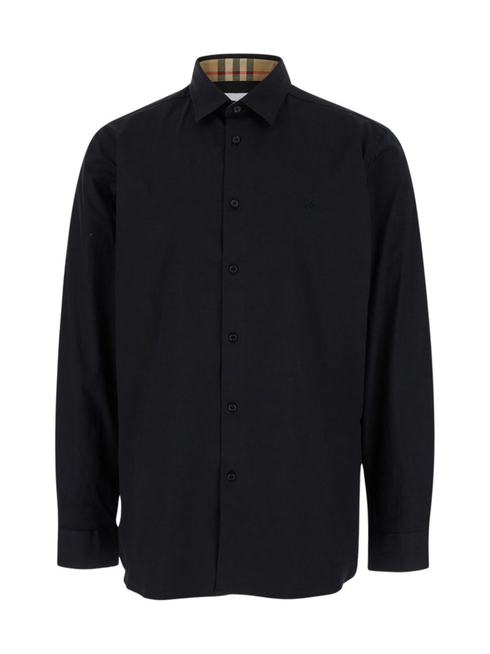 Burberry Shirts Black Cotton Elastane