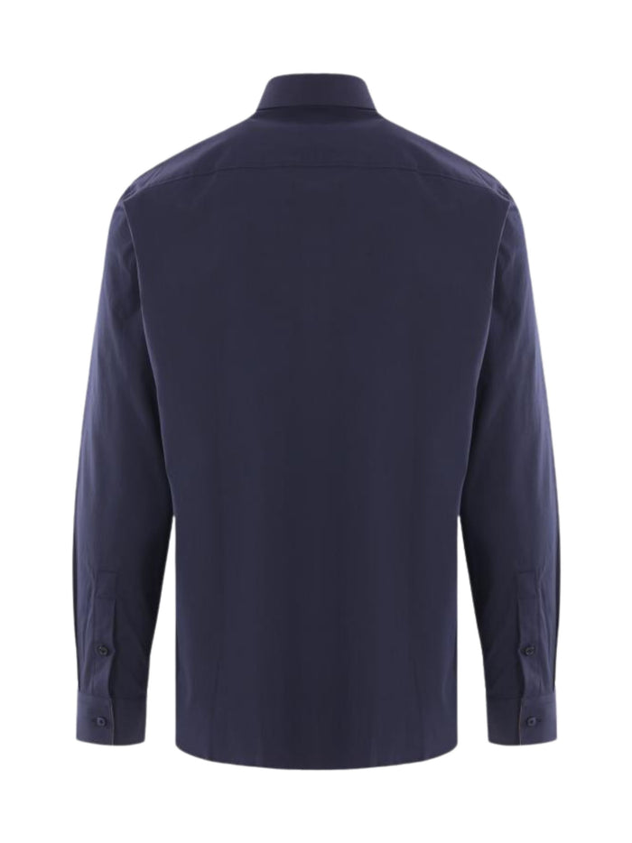 Burberry Shirts Blue Cotton Elastane