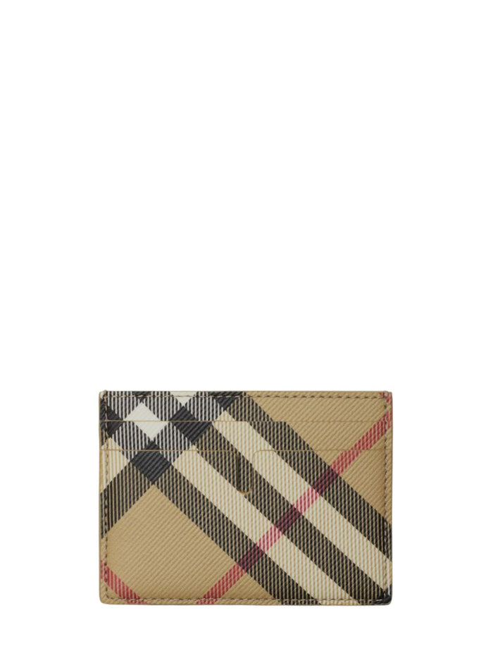 Burberry Wallets Beige Polyurethane Polyester Cotton