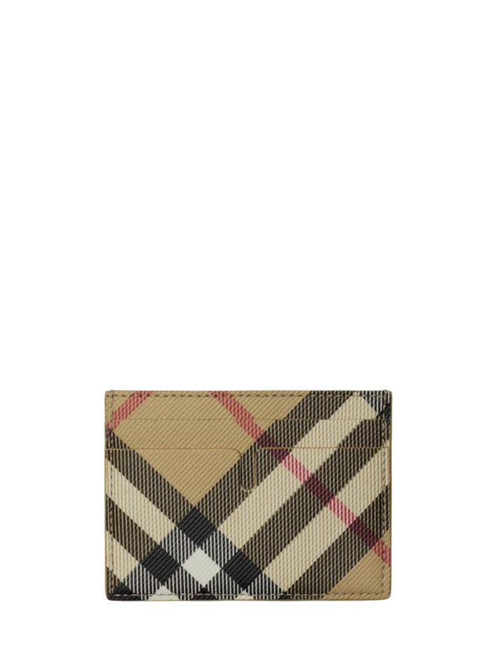 Burberry Wallets Beige Polyurethane Polyester Cotton