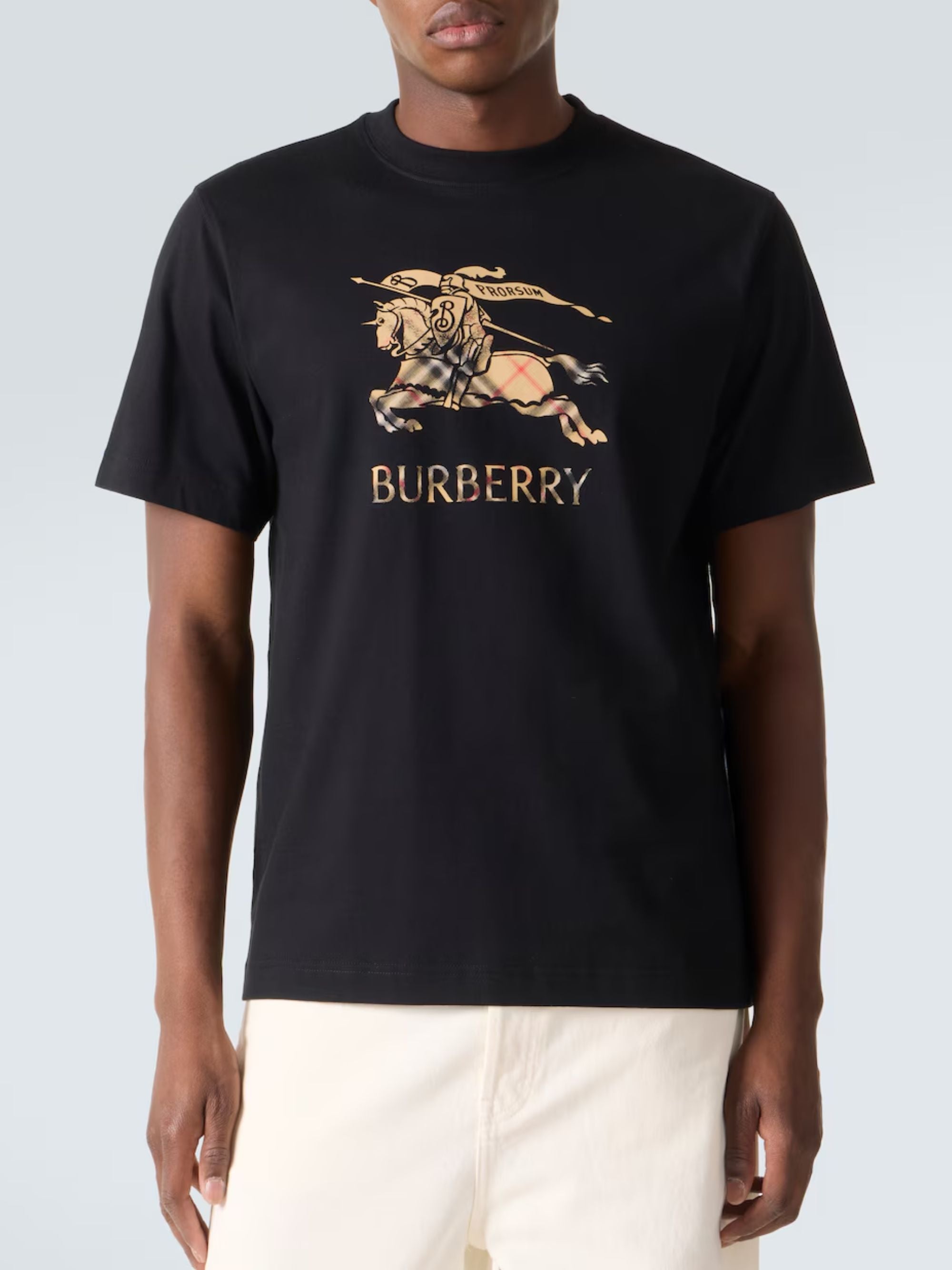Burberry T-Shirts And Polos Black Cotton