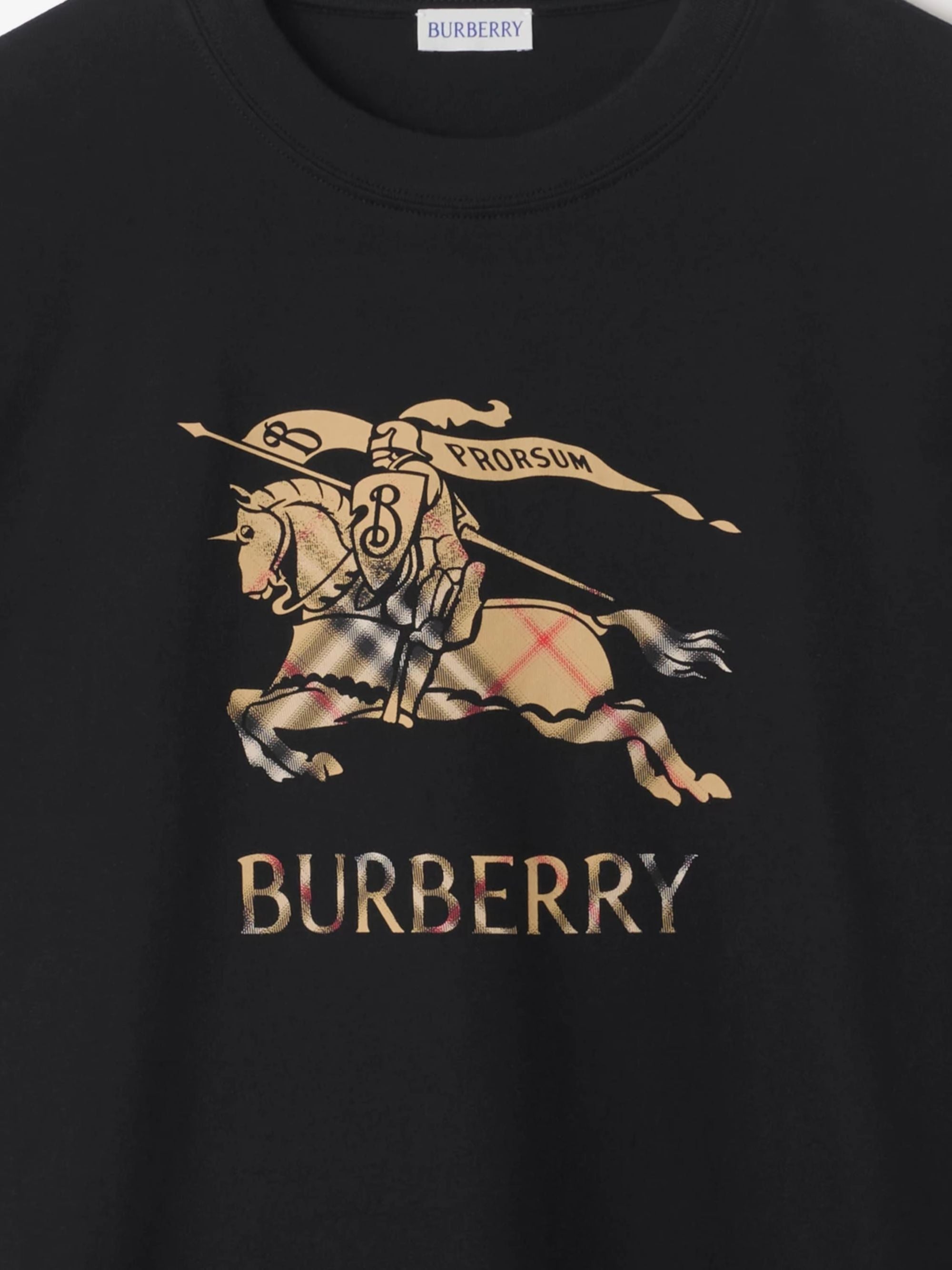 Burberry T-Shirts And Polos Black Cotton