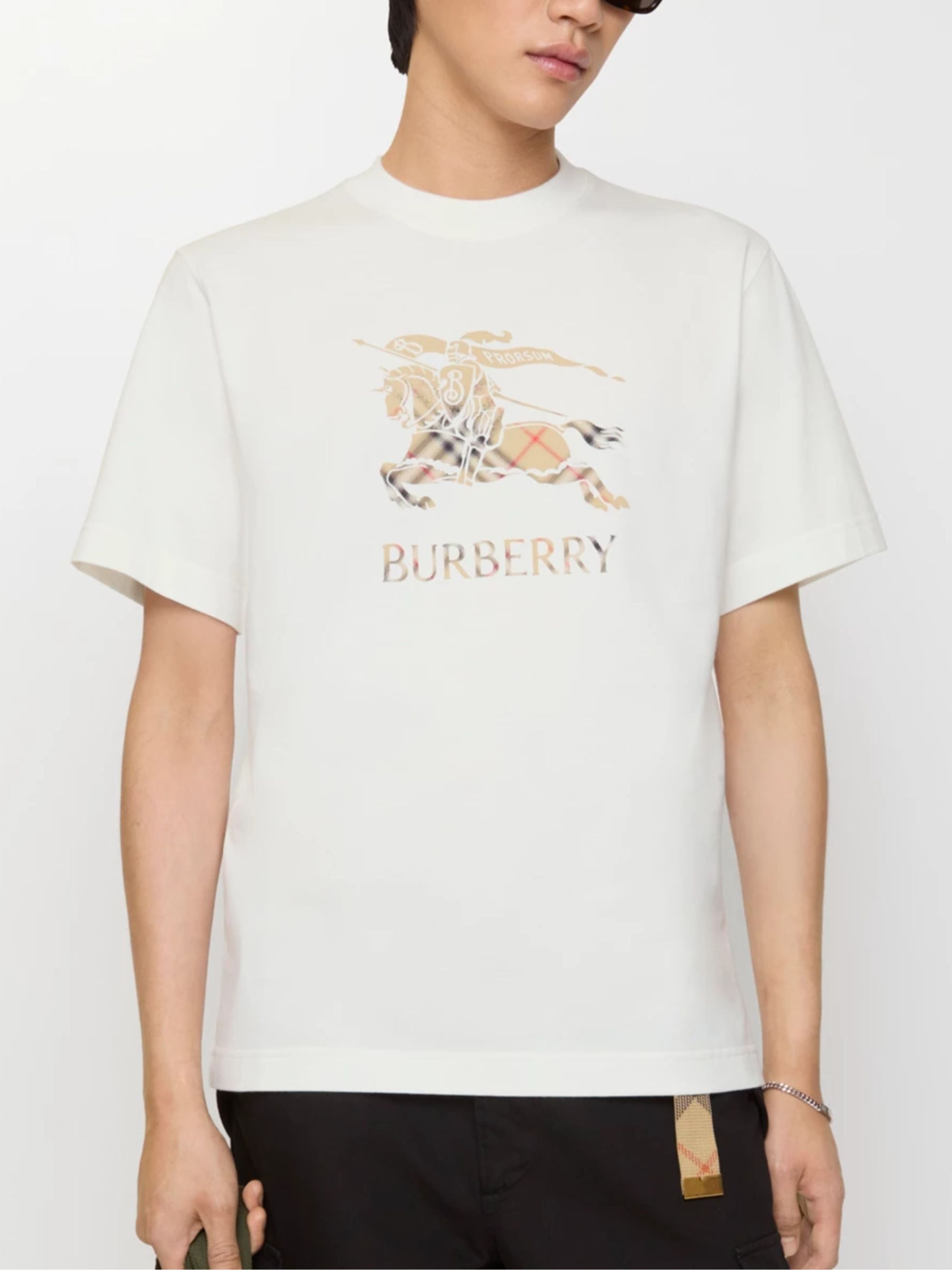 Burberry T-Shirts And Polos White Cotton