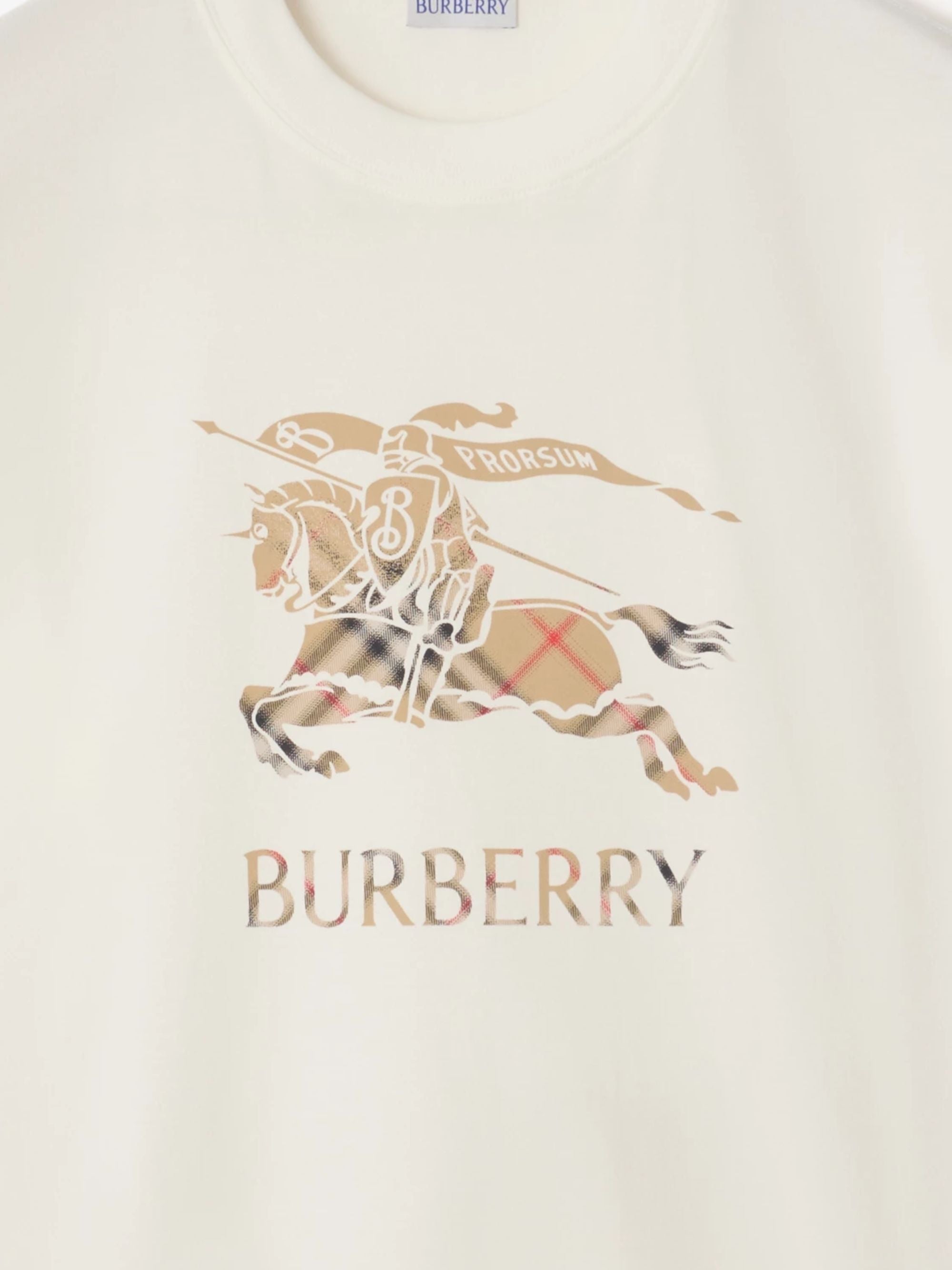 Burberry T-Shirts And Polos White Cotton