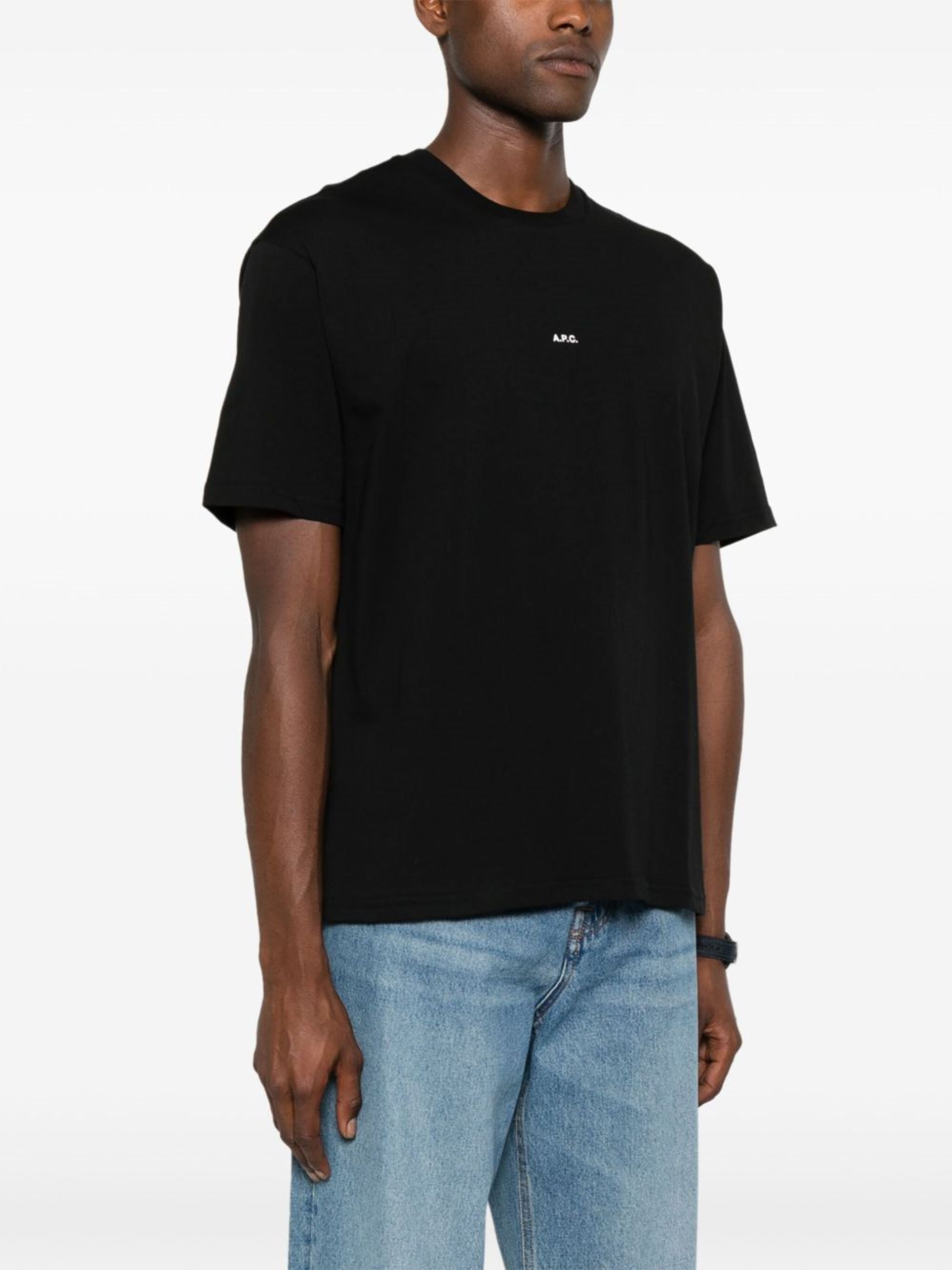 A.p.c. T-Shirts And Polos Black Biological Cotton