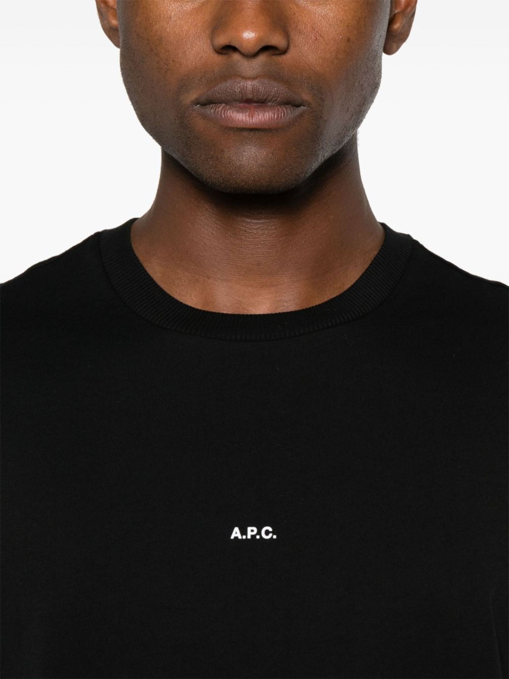 A.p.c. T-Shirts And Polos Black Biological Cotton