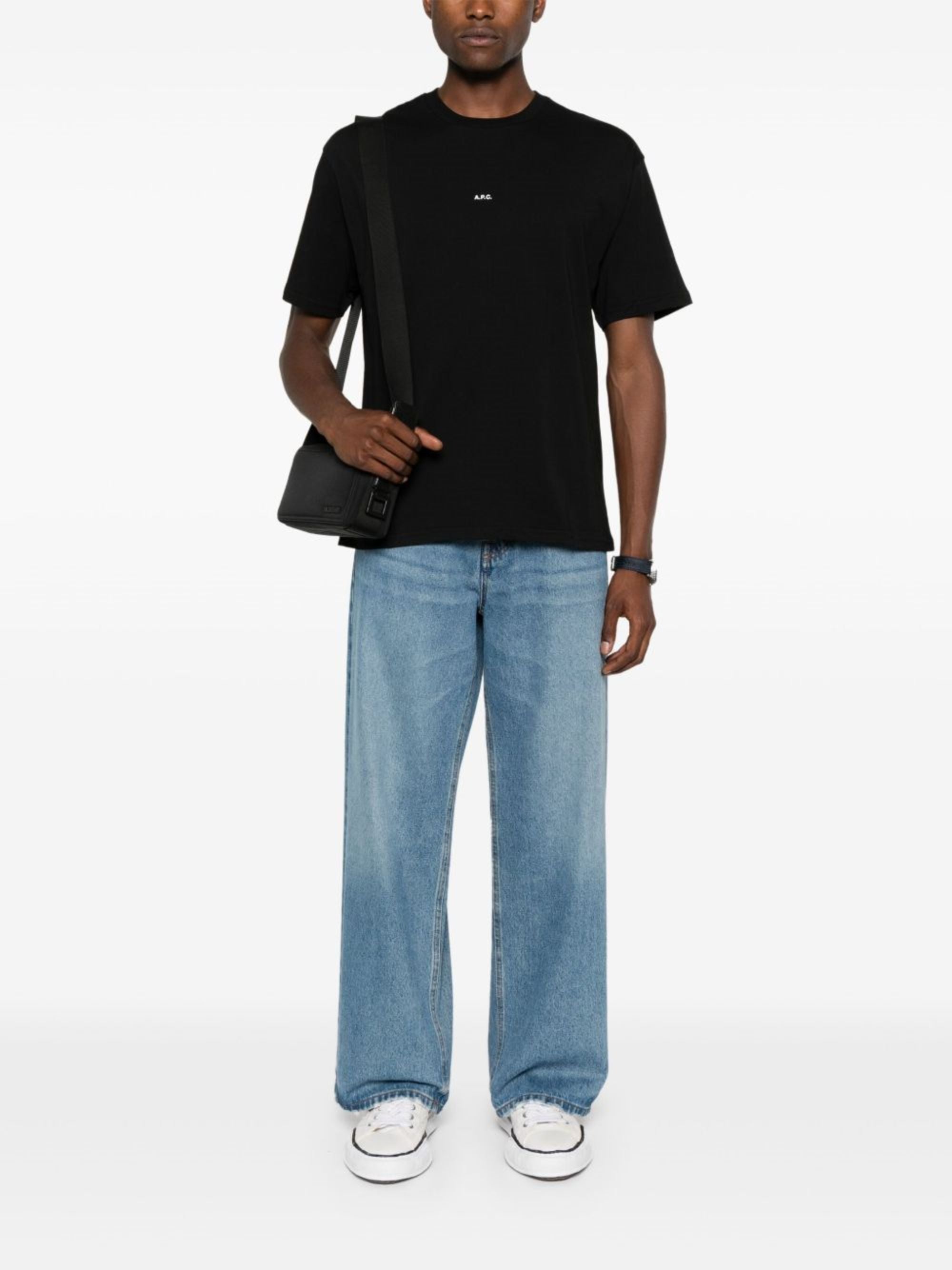 A.p.c. T-Shirts And Polos Black Biological Cotton
