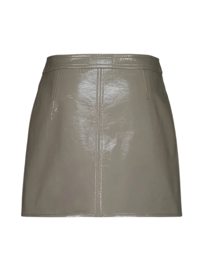 Courrèges Skirts Grey Cotton Polyurethane Elastane