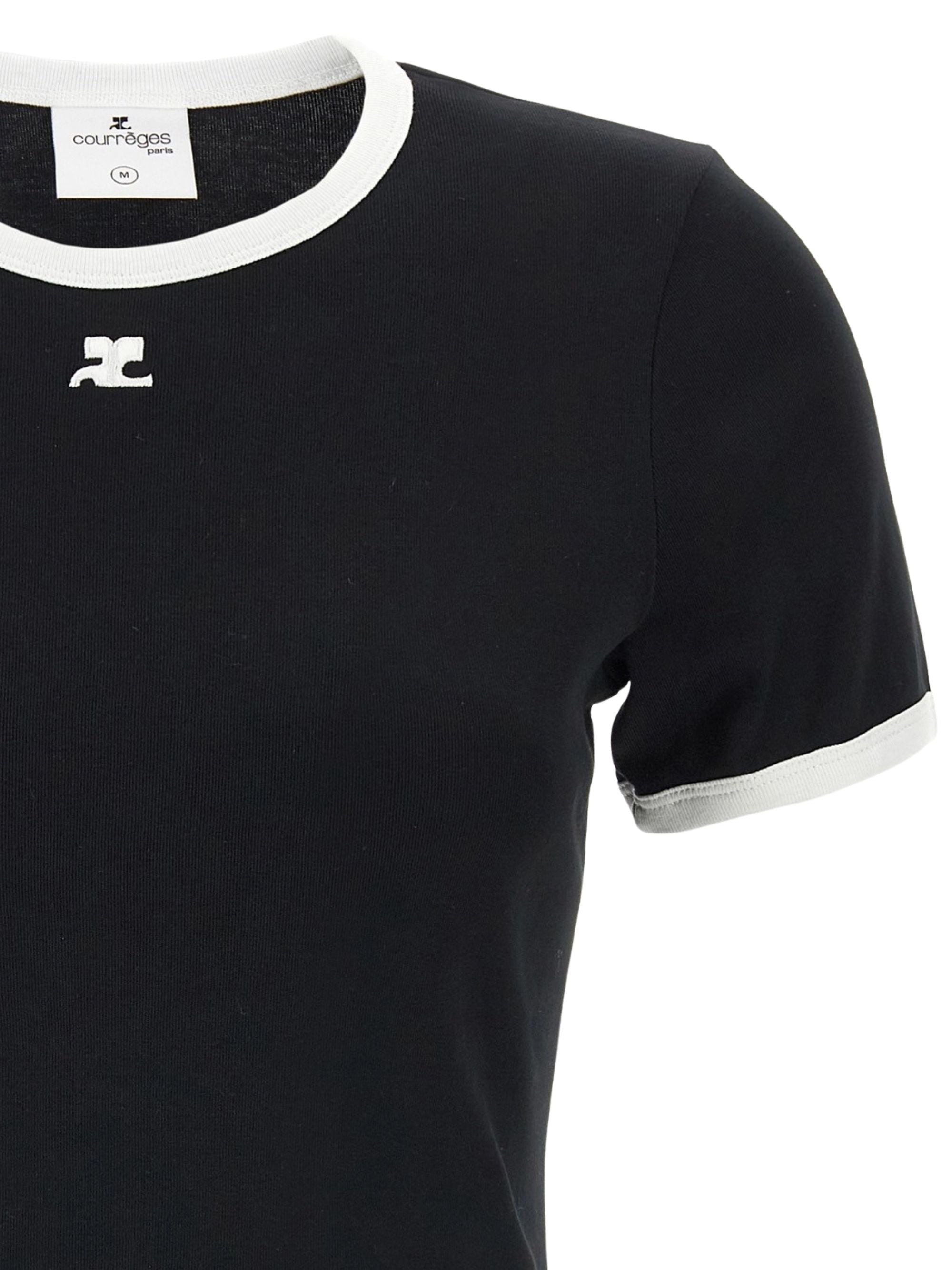 Courrèges T-Shirts And Polos Black Cotton