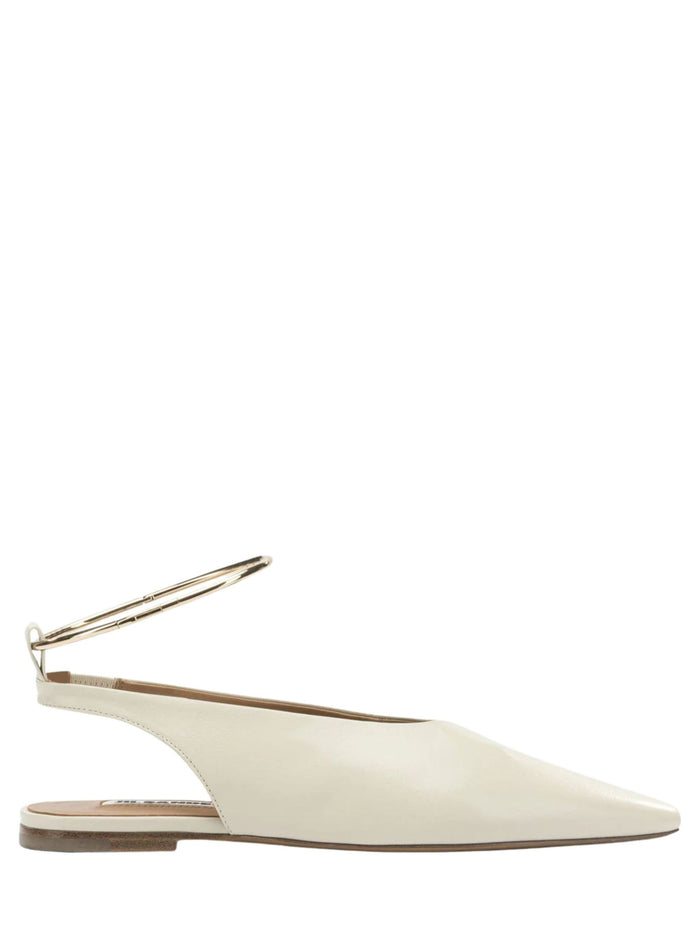 Jil Sander With Heel White Goat Leather