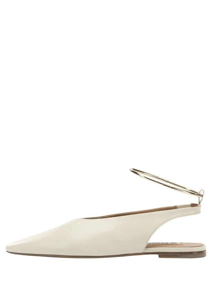 Jil Sander With Heel White Goat Leather